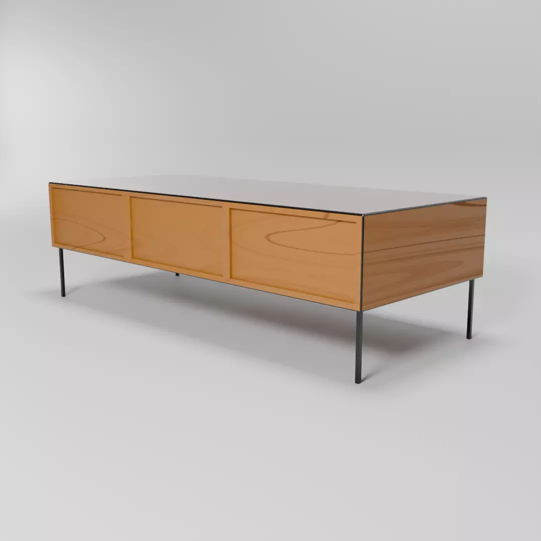 low poly table Low-poly 3D model_0