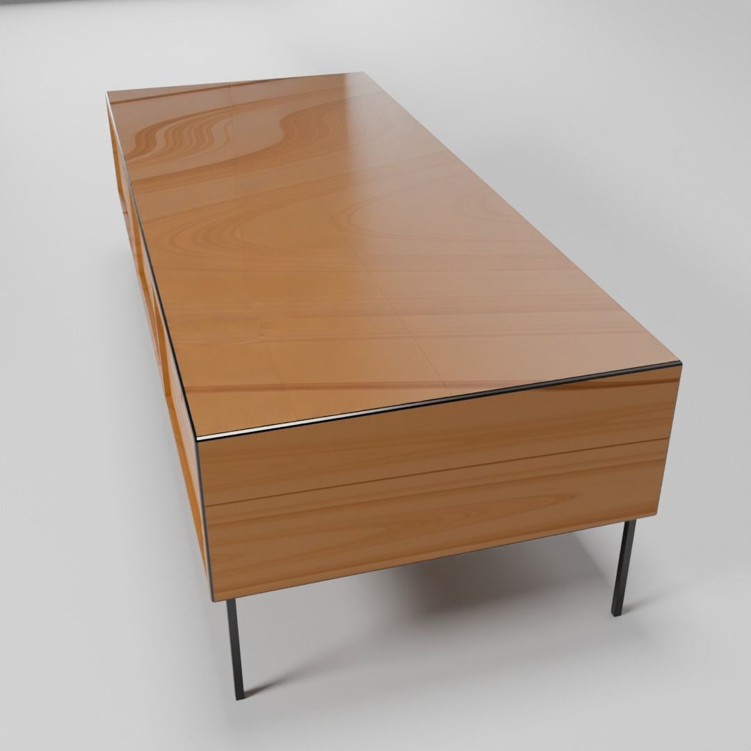 low poly table Low-poly 3D model_1