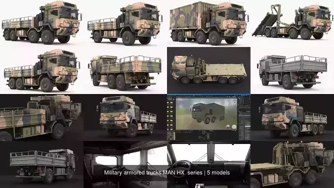 Military armored trucks MAN HX  series