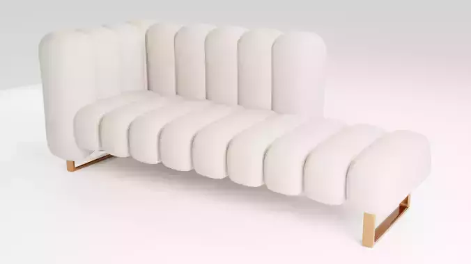 Sofa with high quality fabric on a wooden frame