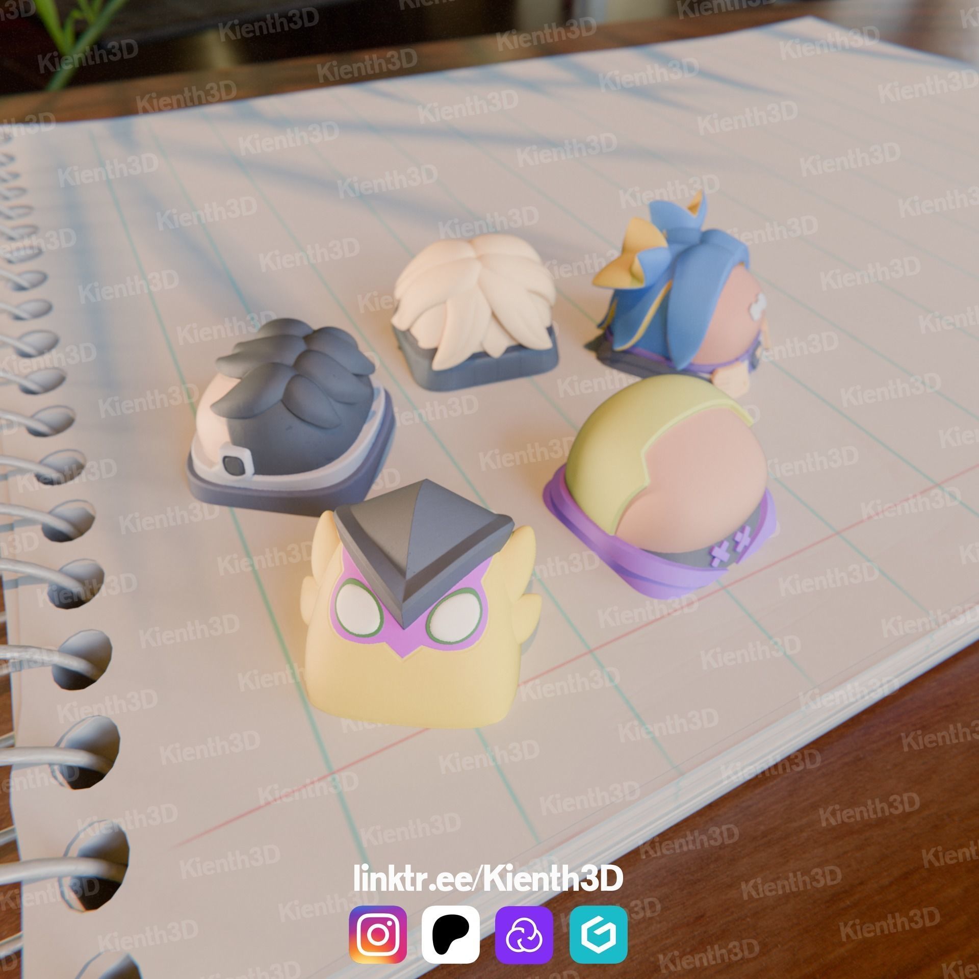 Valorant Keycap Bundle 2 3D Model Collection_10