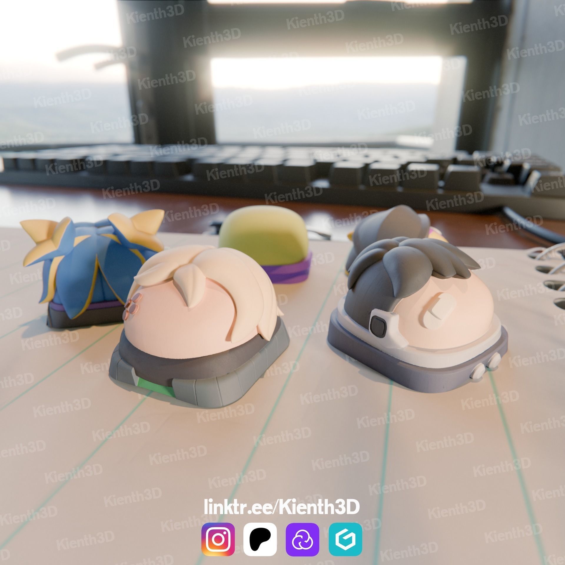 Valorant Keycap Bundle 2 3D Model Collection_8