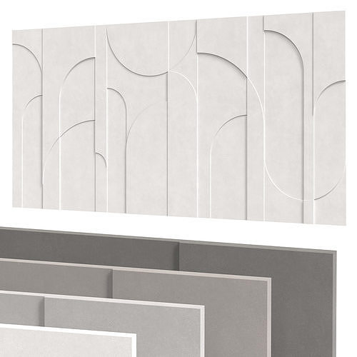 Decorative wall 313 3D model
