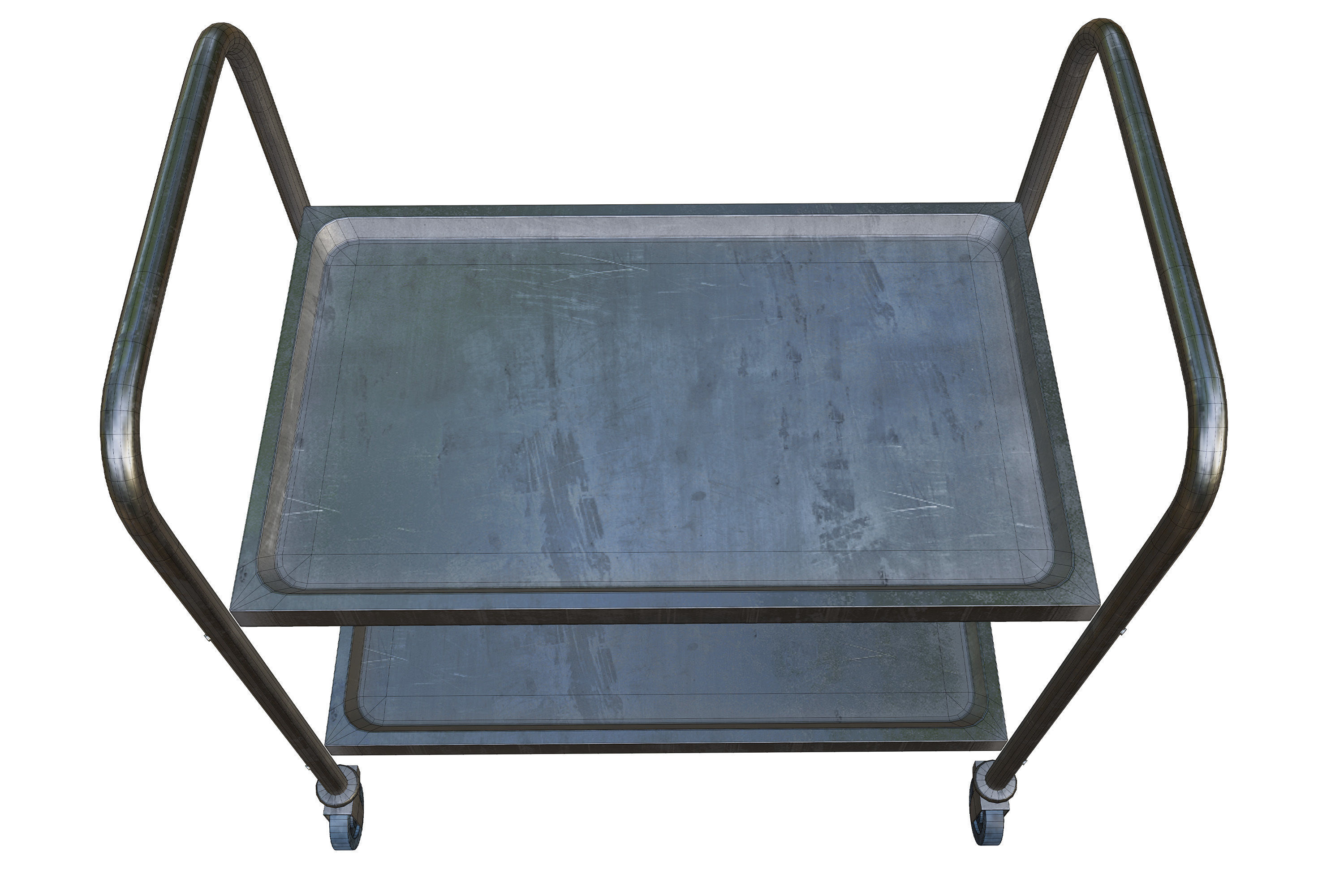 Medical and Lab Cart 02 - Game Ready PBR Low-poly 3D model_13