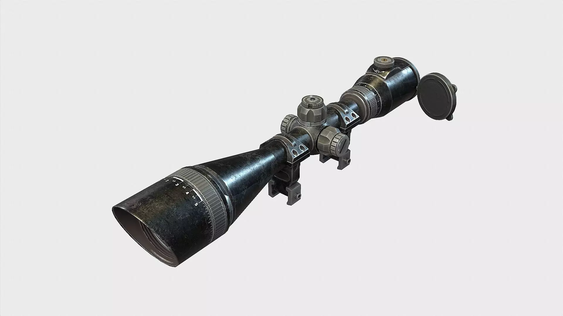Optical Scope 104 Low-poly 3D model_0