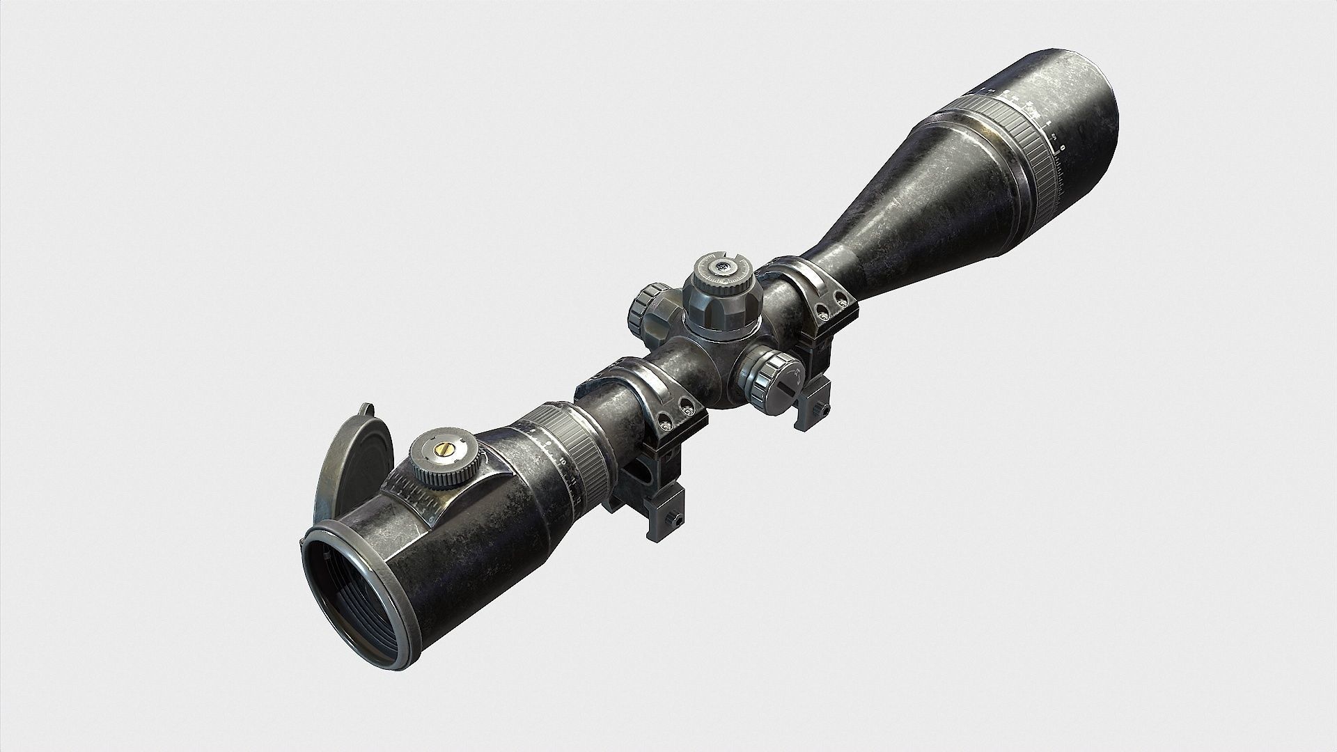 Optical Scope 104 Low-poly 3D model_3