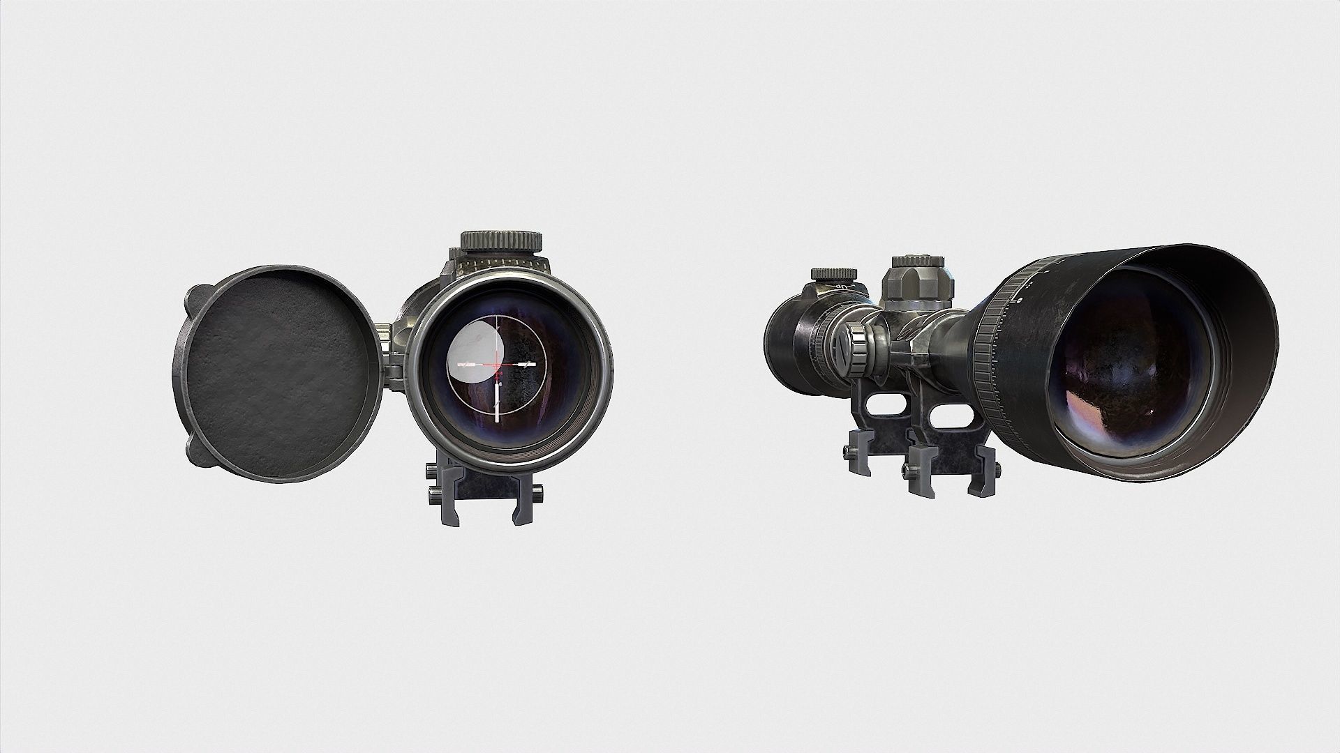 Optical Scope 104 Low-poly 3D model_7