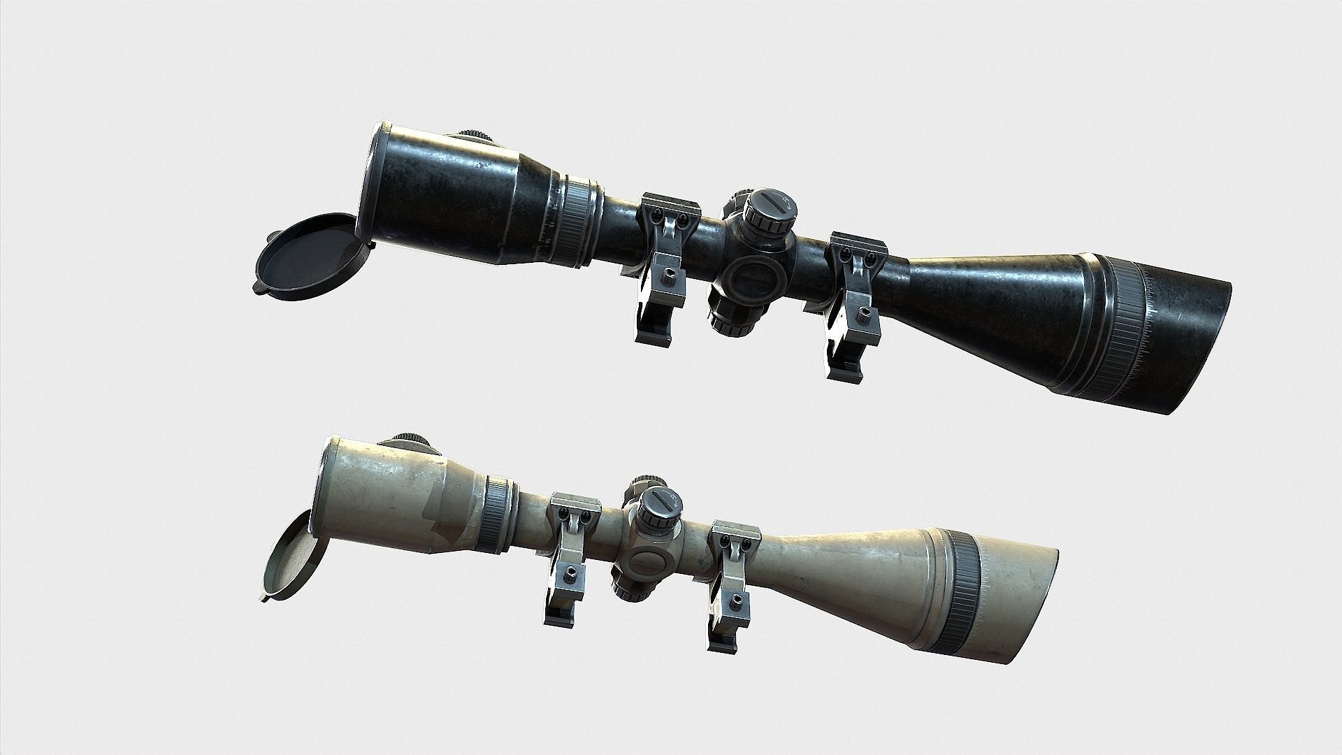 Optical Scope 104 Low-poly 3D model_4