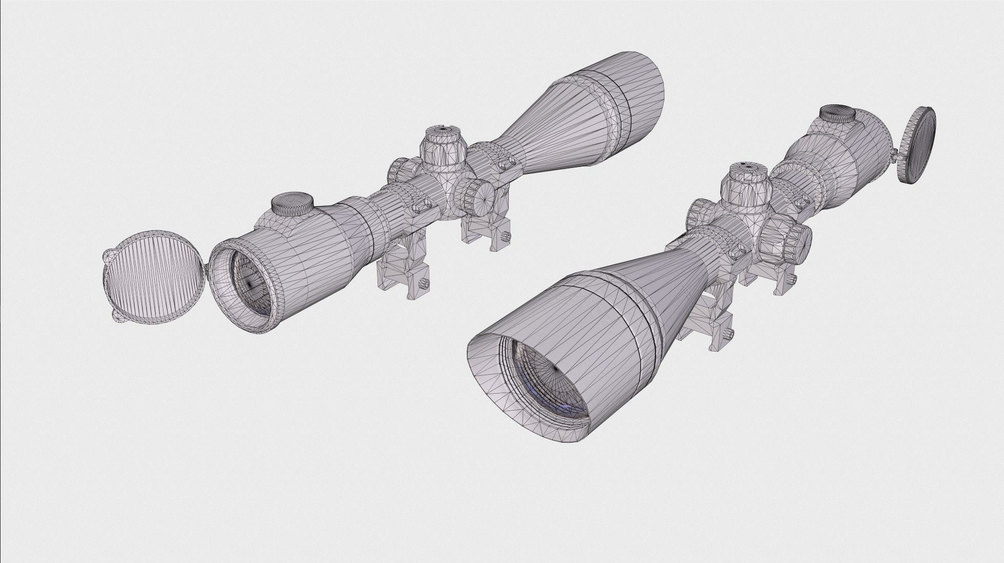 Optical Scope 104 Low-poly 3D model_10