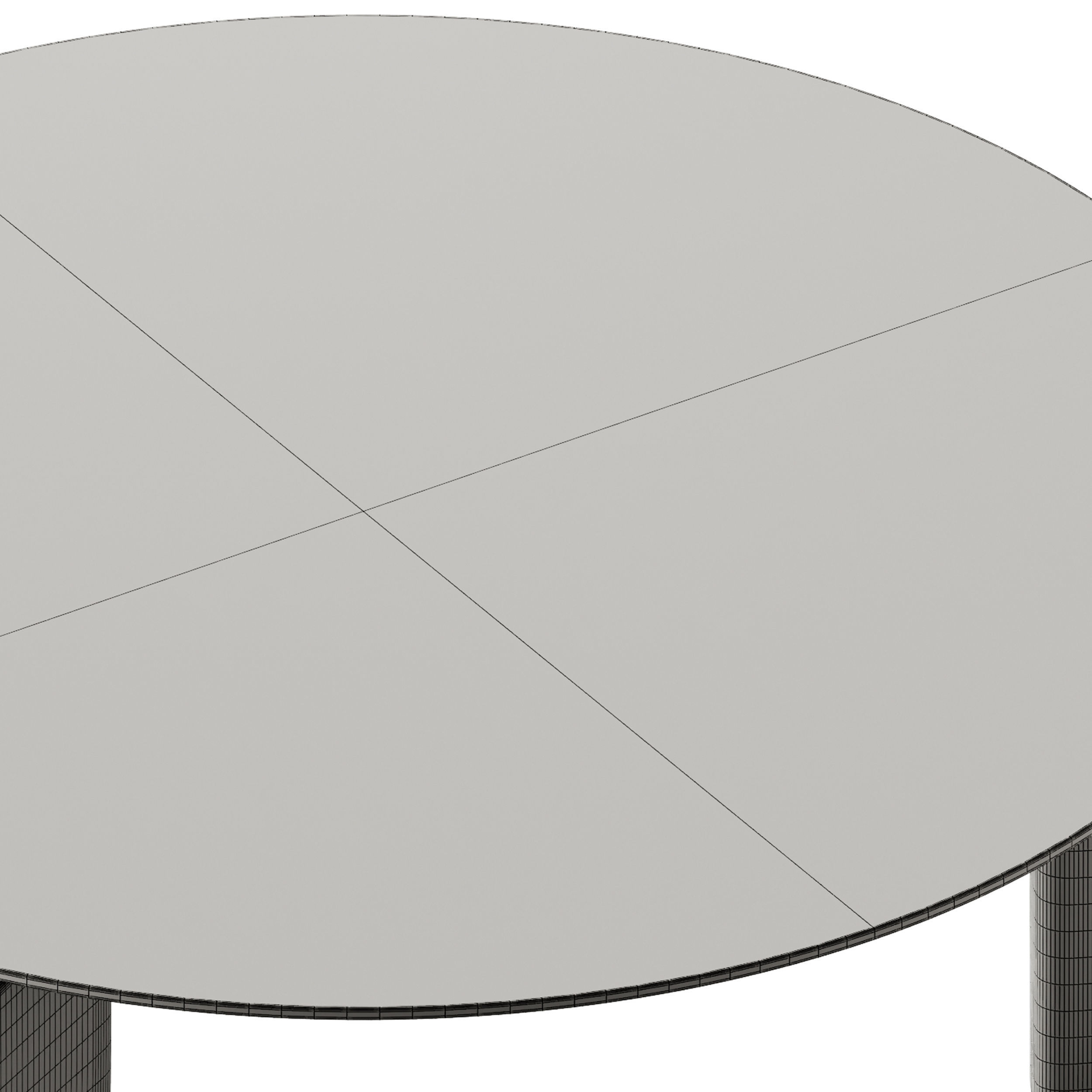 Exteta Giotto Round Dining Table 3D model_9