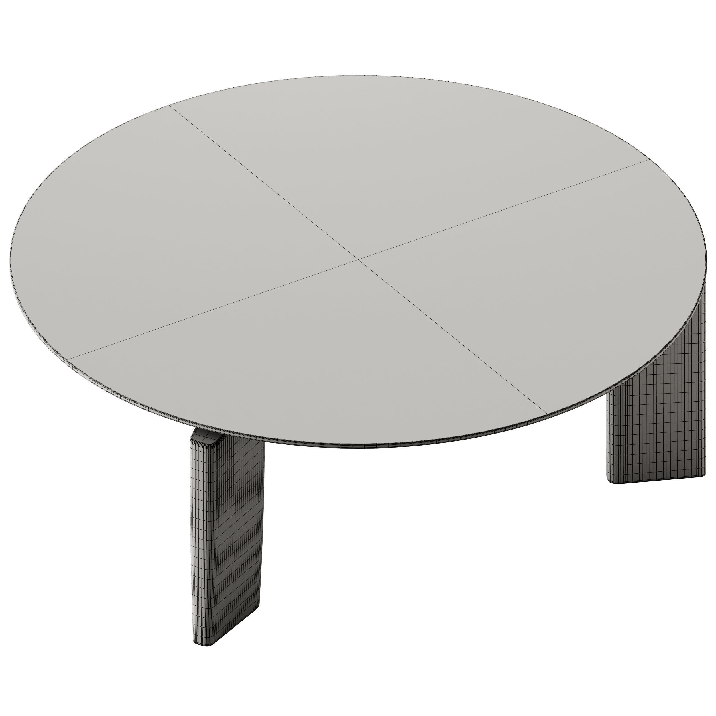 Exteta Giotto Round Dining Table 3D model_8
