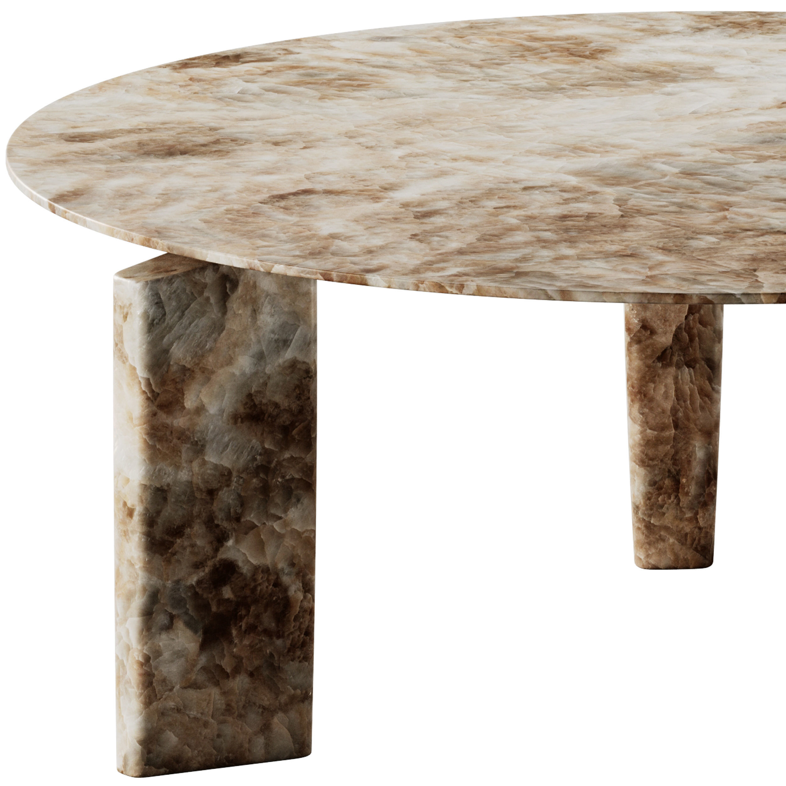 Exteta Giotto Round Dining Table 3D model_5