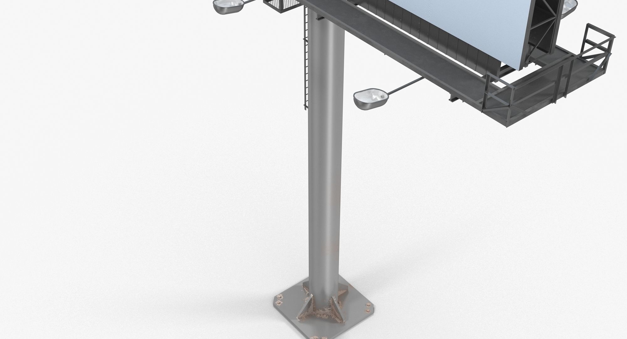 Billboard 1 Low-poly 3D model_6