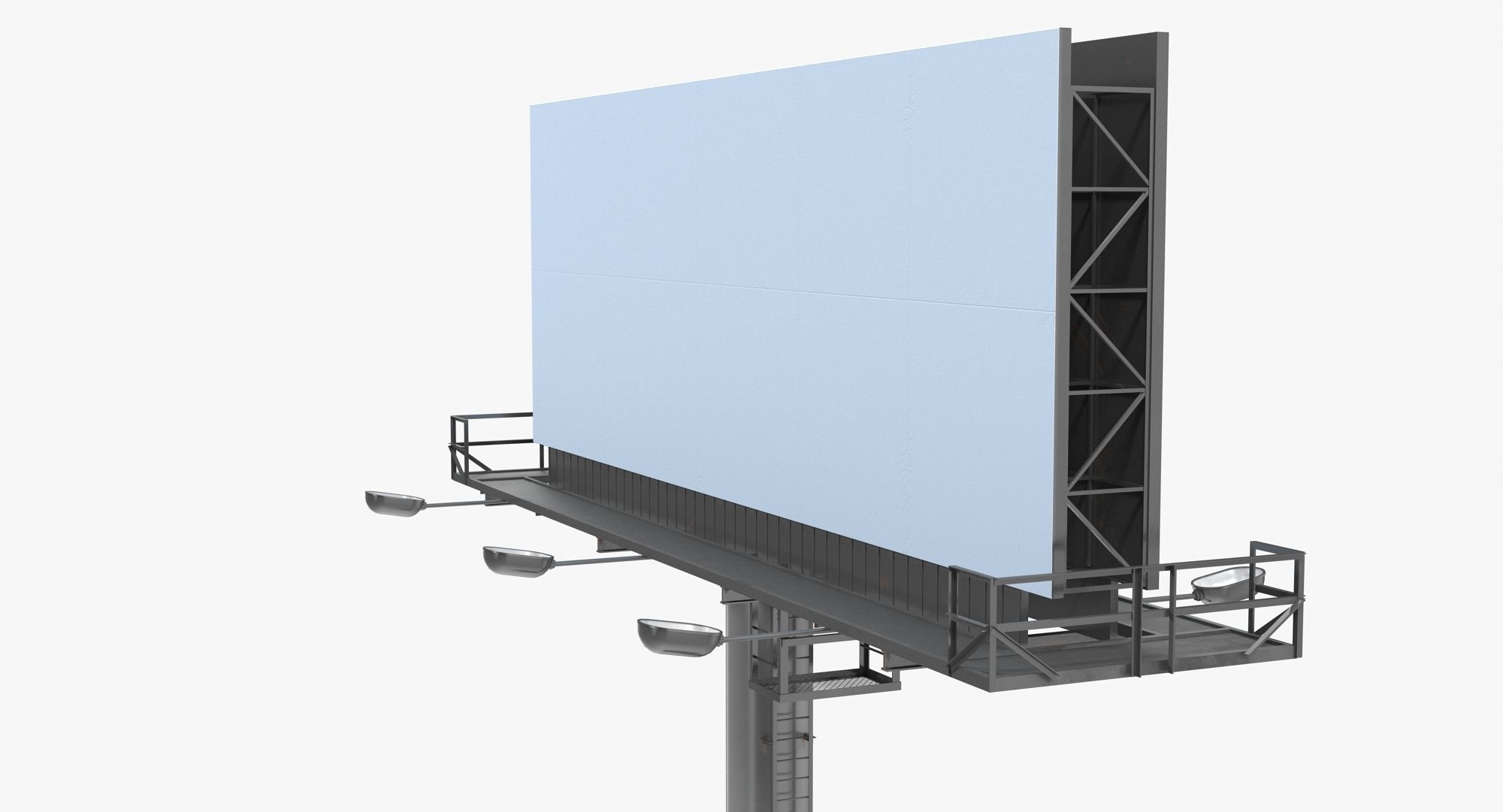Billboard 1 Low-poly 3D model_3