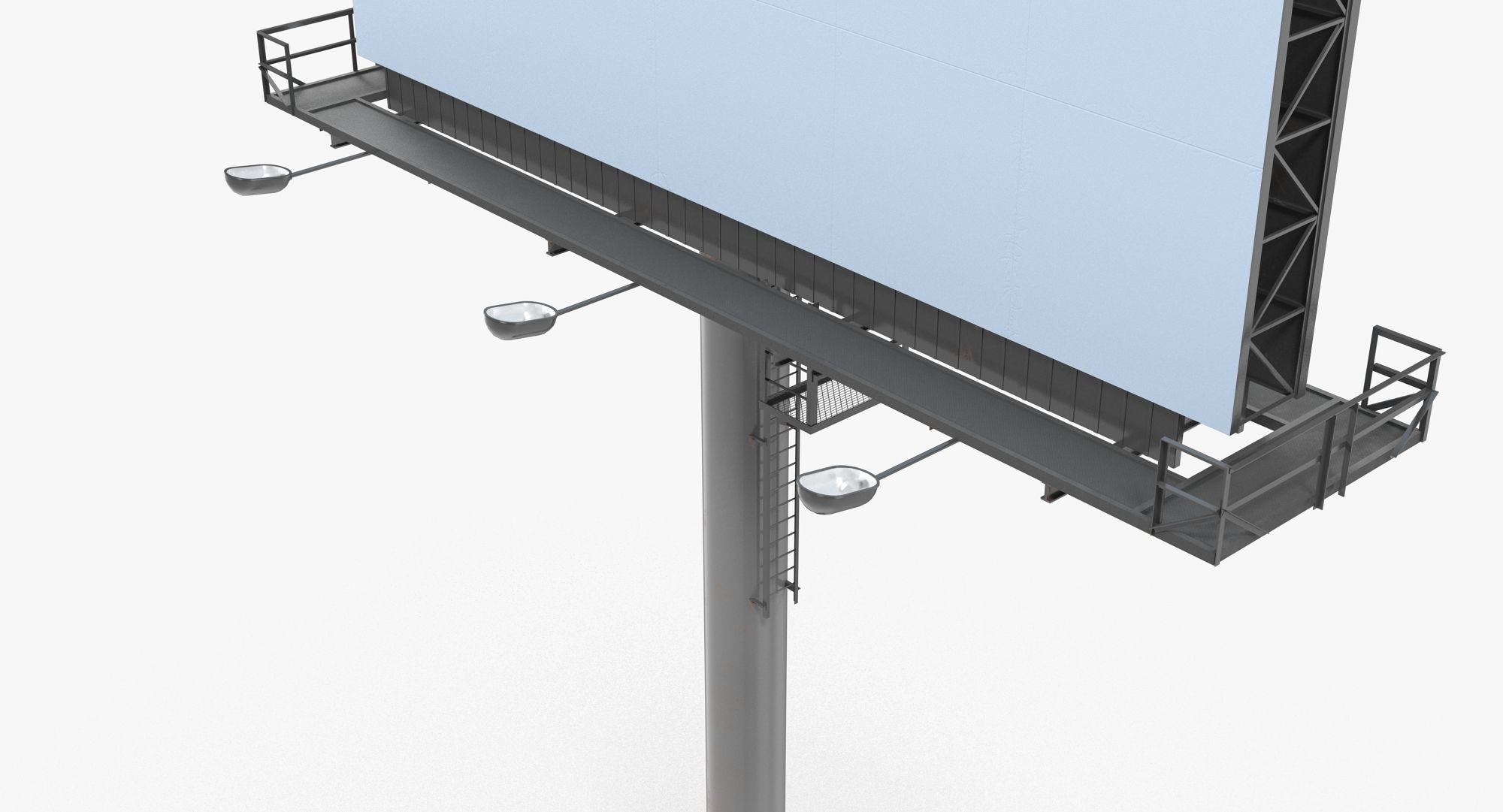 Billboard 1 Low-poly 3D model_7