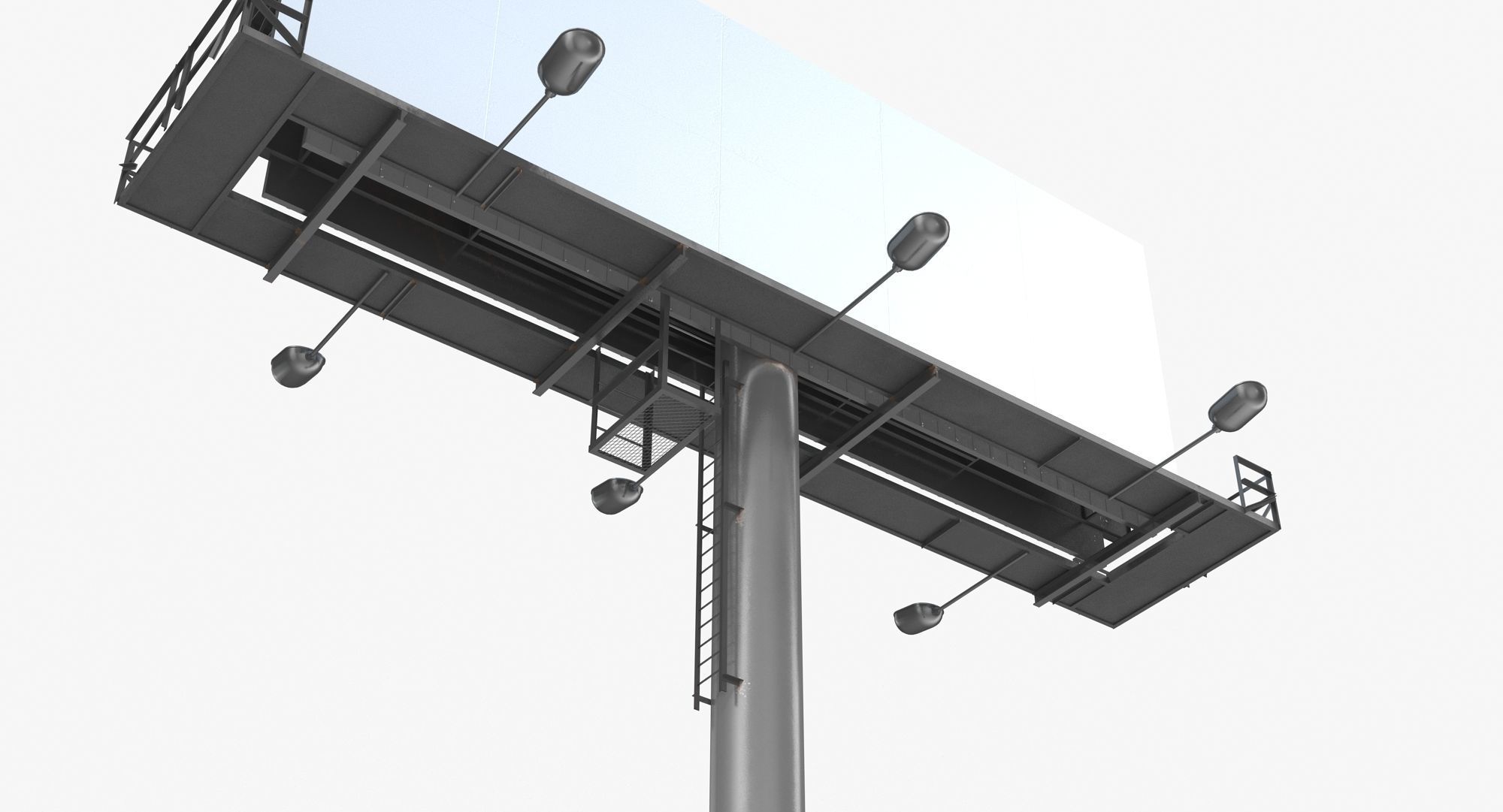 Billboard 1 Low-poly 3D model_5