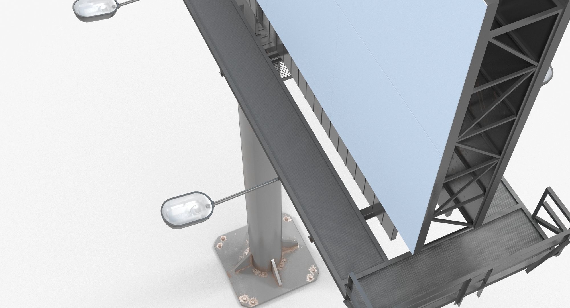 Billboard 1 Low-poly 3D model_2