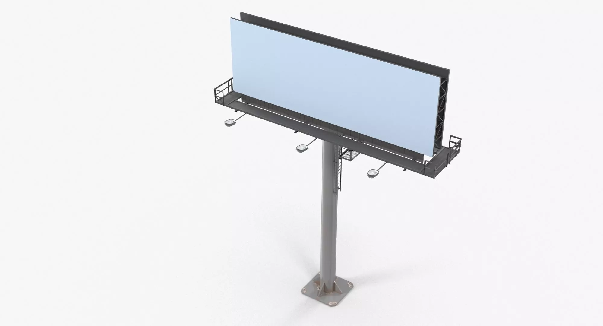 Billboard 1 Low-poly 3D model_0