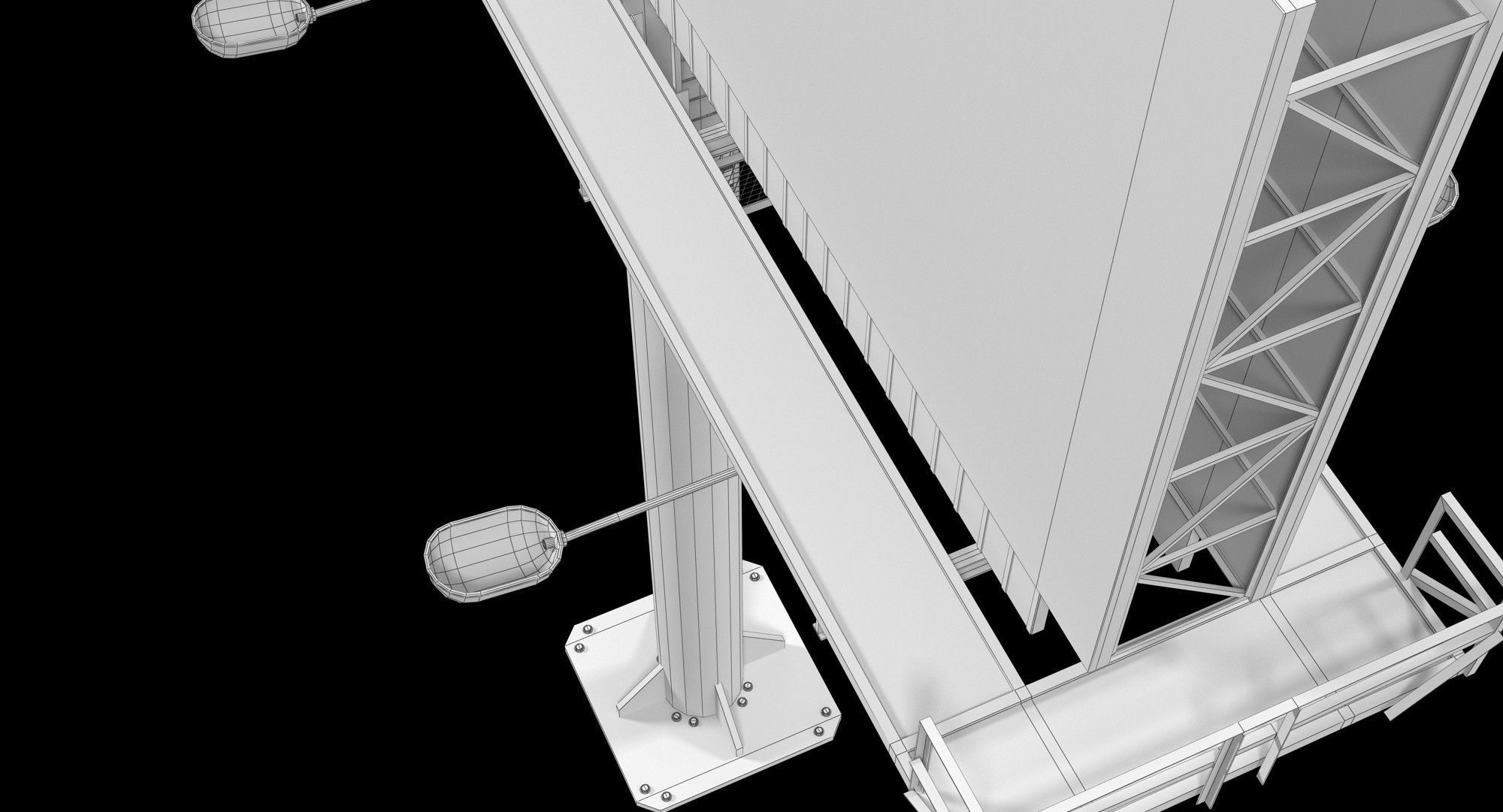 Billboard 1 Low-poly 3D model_13