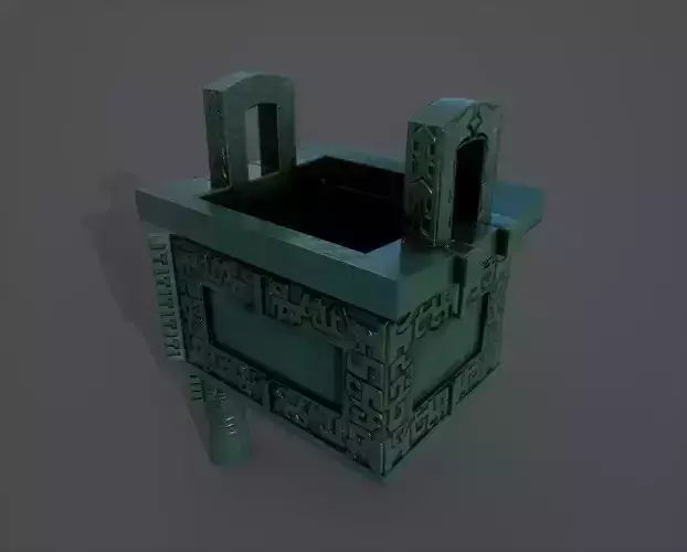 An ancient bronze tripod ancient cultural relics cultural