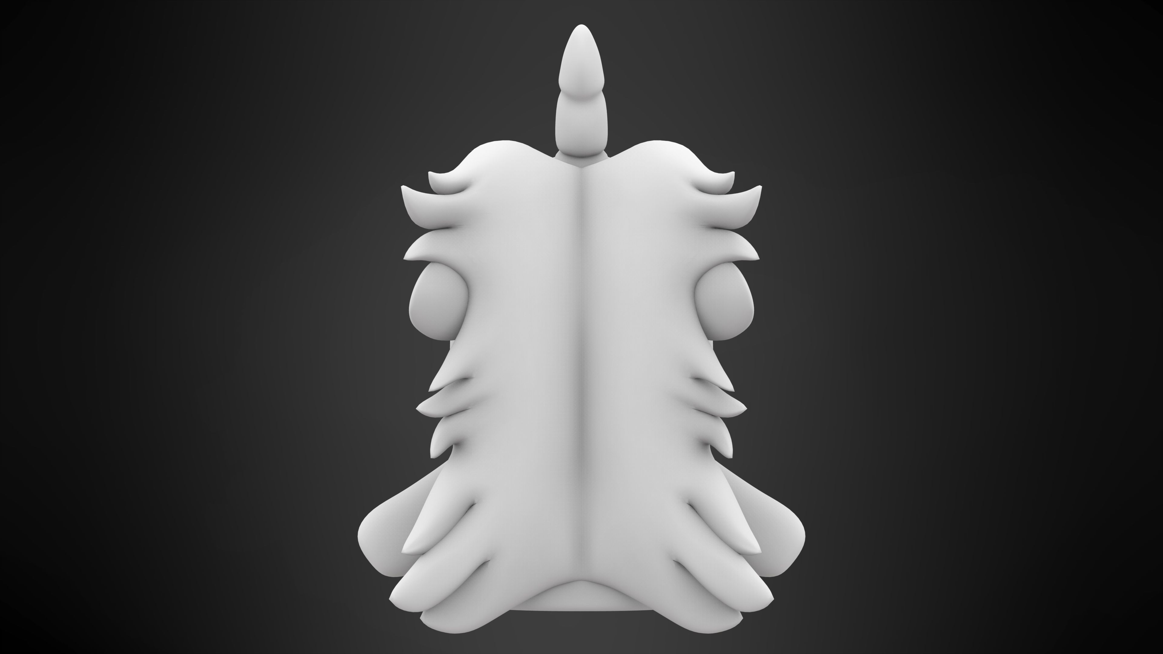 Unicorse Low-poly 3D model_8