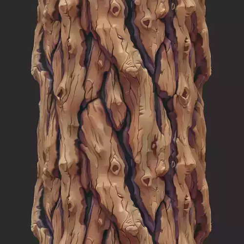  Stylized Bark Seamless Texture
