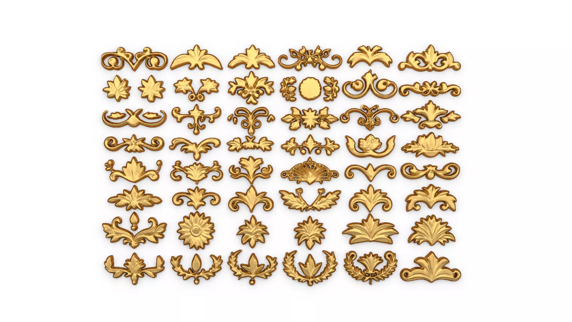 Acanthus Leaves Collection 21 3D print model