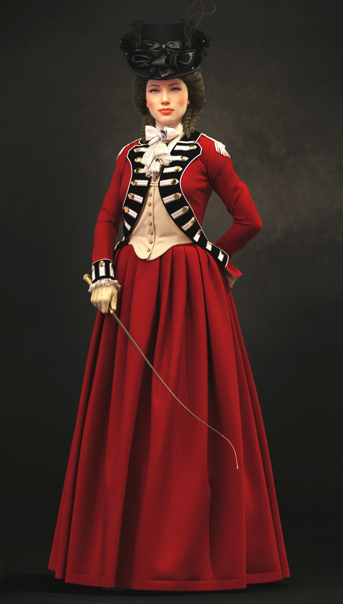 18th century outfit 3 - Marvelous Designer project and OBJ 3D model_1