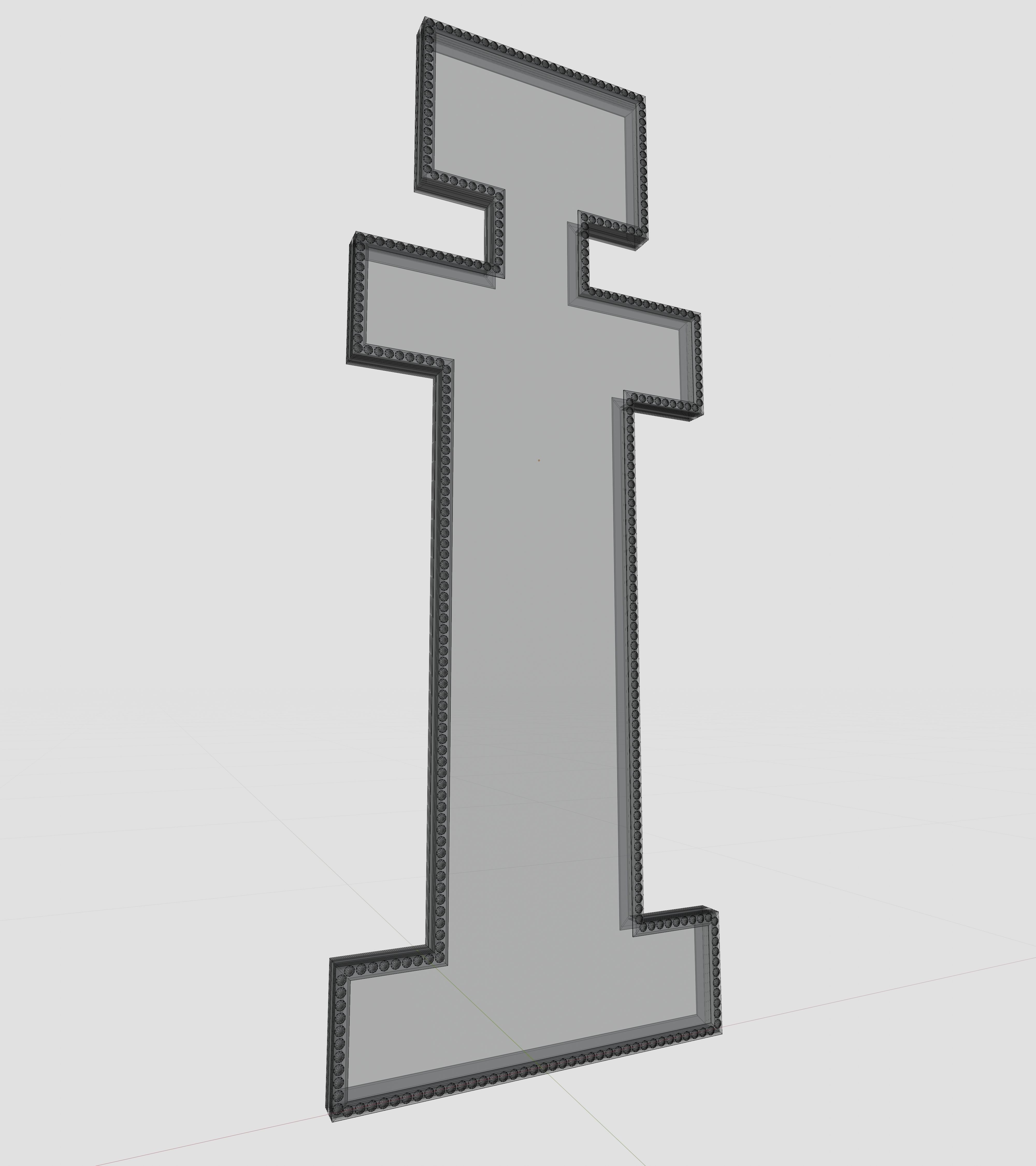 Solar Panel Letter - I 3D model_11