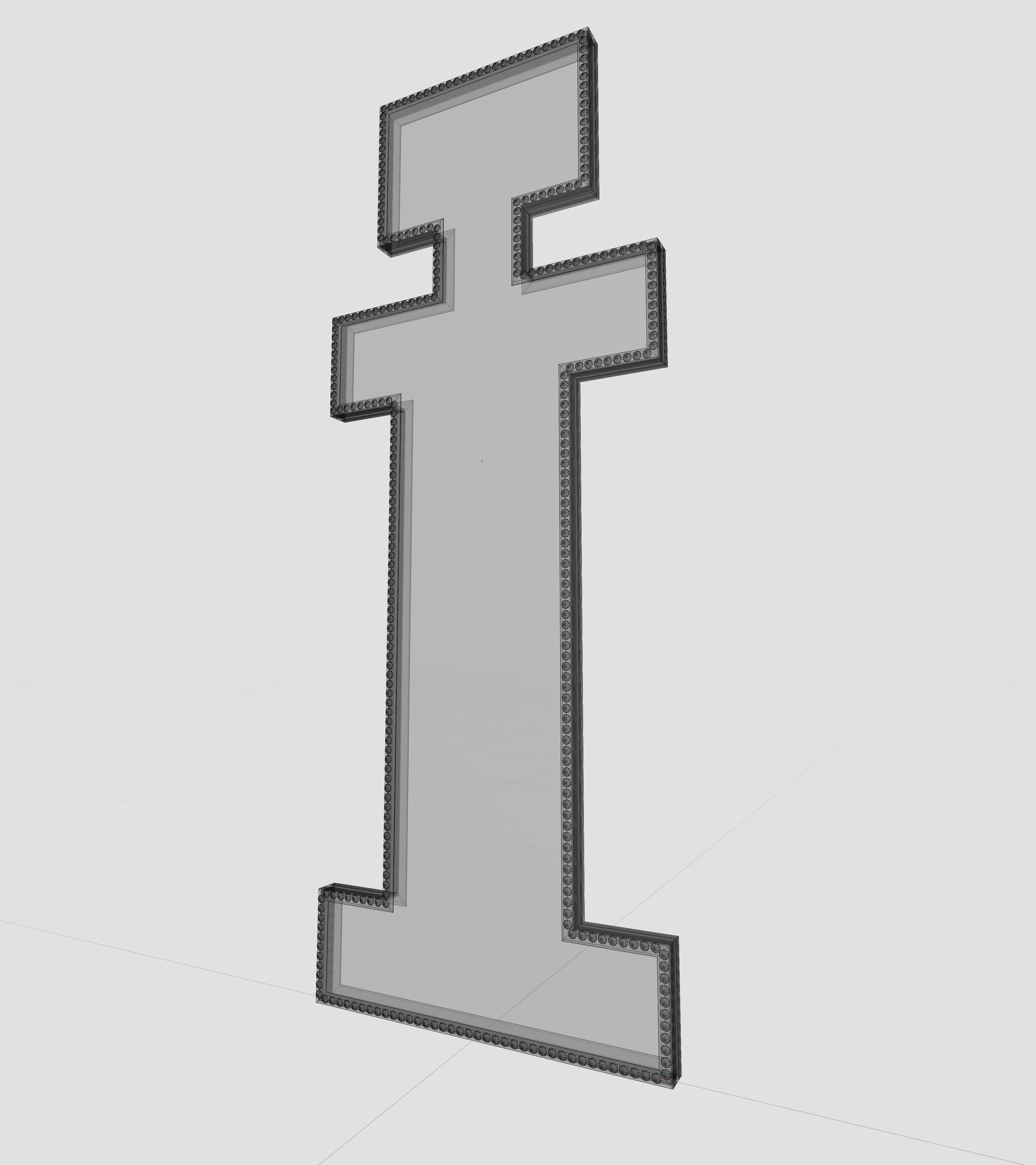 Solar Panel Letter - I 3D model_12