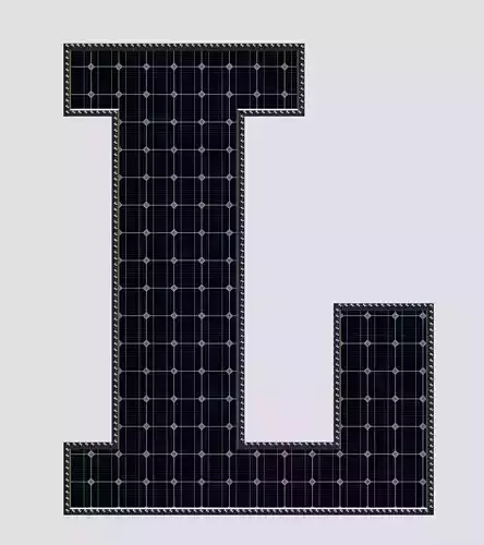 Solar Panel Letter - L