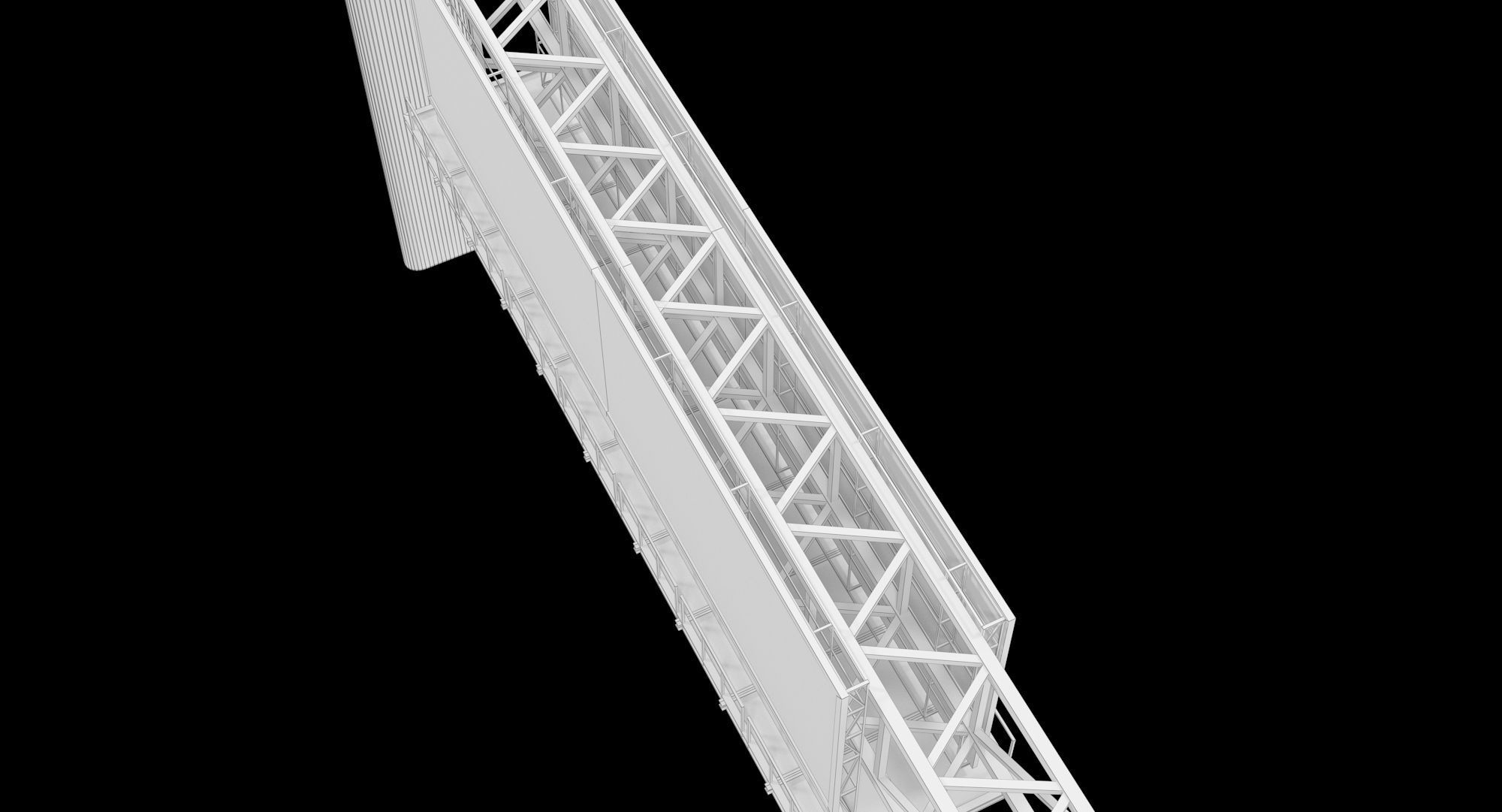 Billboard 4 Red Low-poly 3D model_19