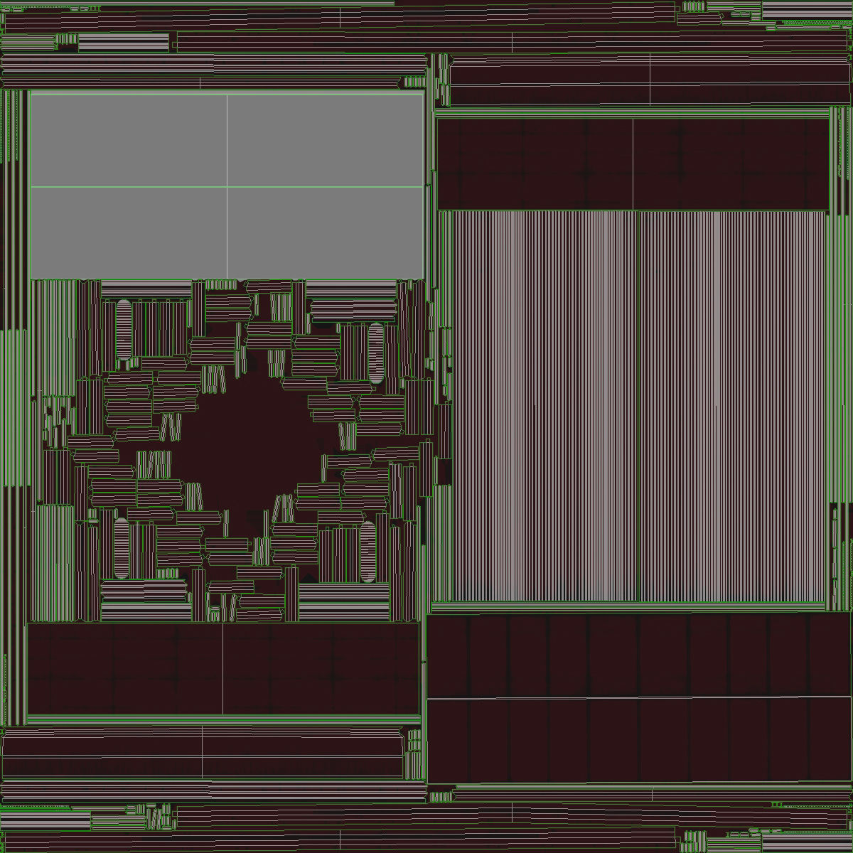 Billboard 4 Red Low-poly 3D model_30