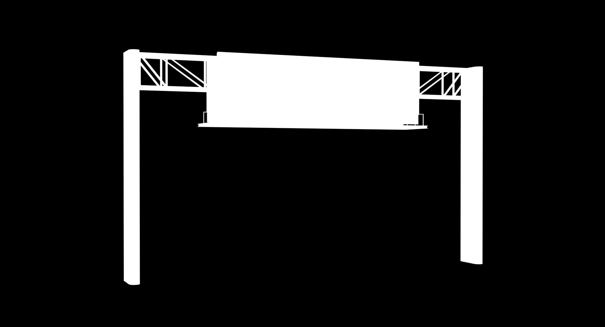 Billboard 4 Red Low-poly 3D model_1