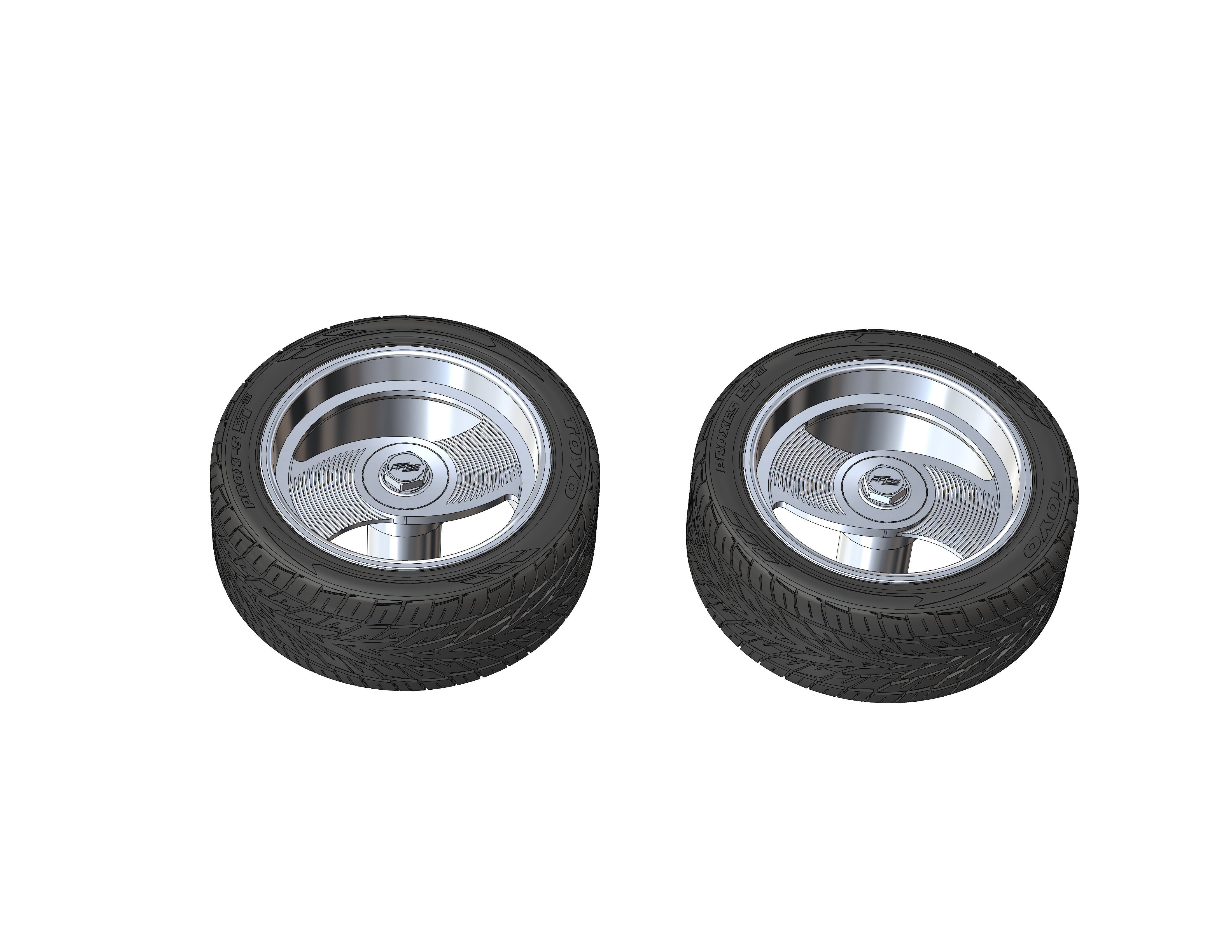 Wheels 20inch HRBB Deuce for your scale model 3D print model_3