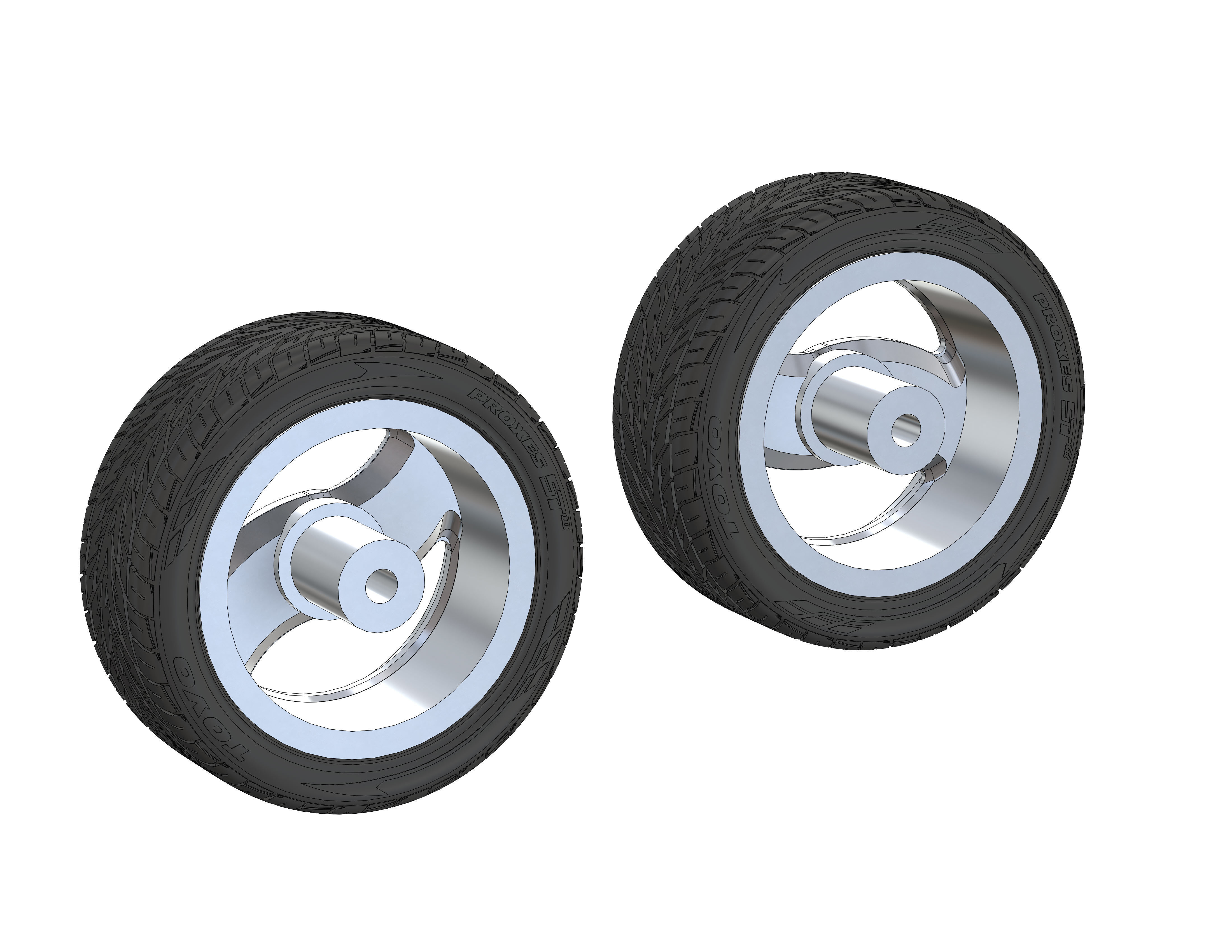 Wheels 20inch HRBB Deuce for your scale model 3D print model_2