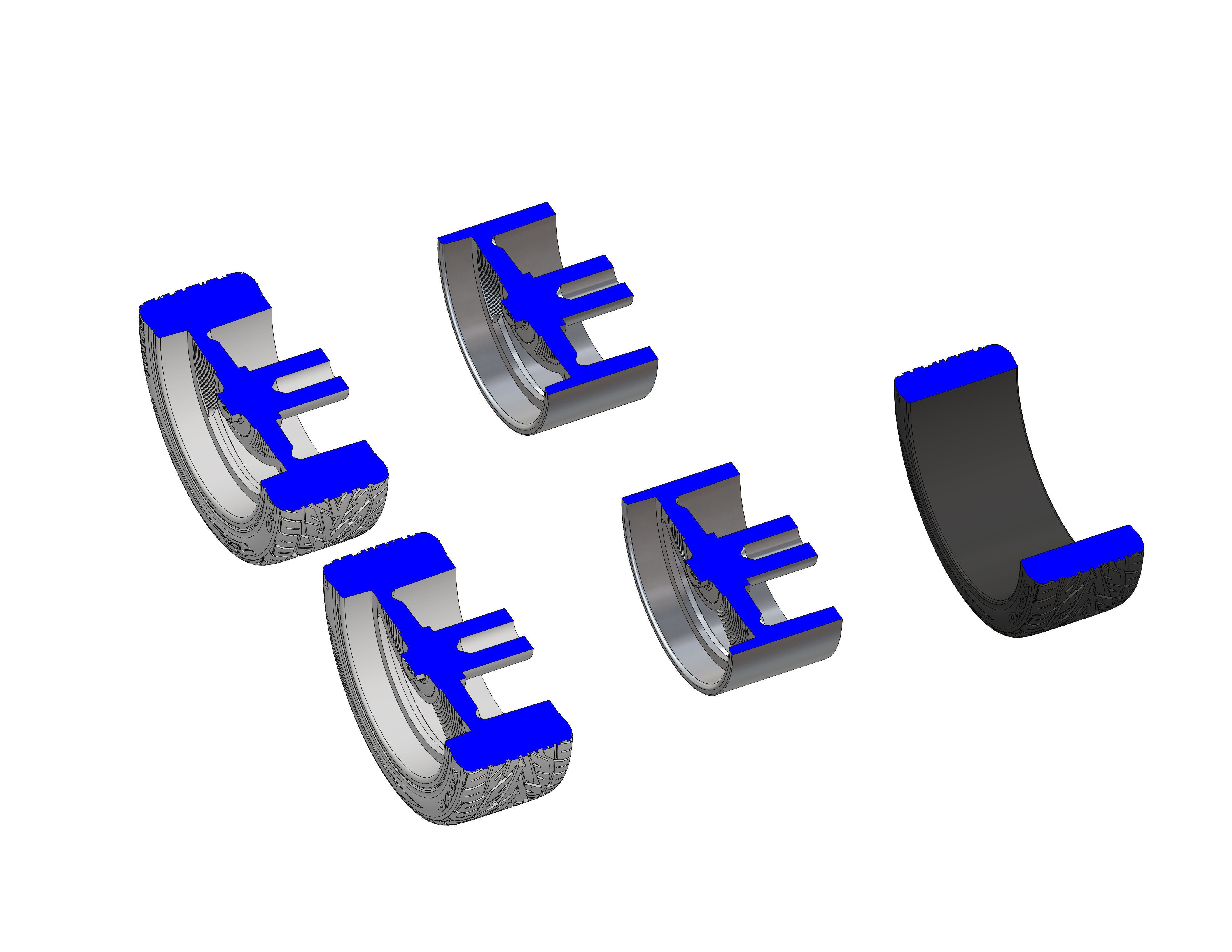 Wheels 20inch HRBB Deuce for your scale model 3D print model_10