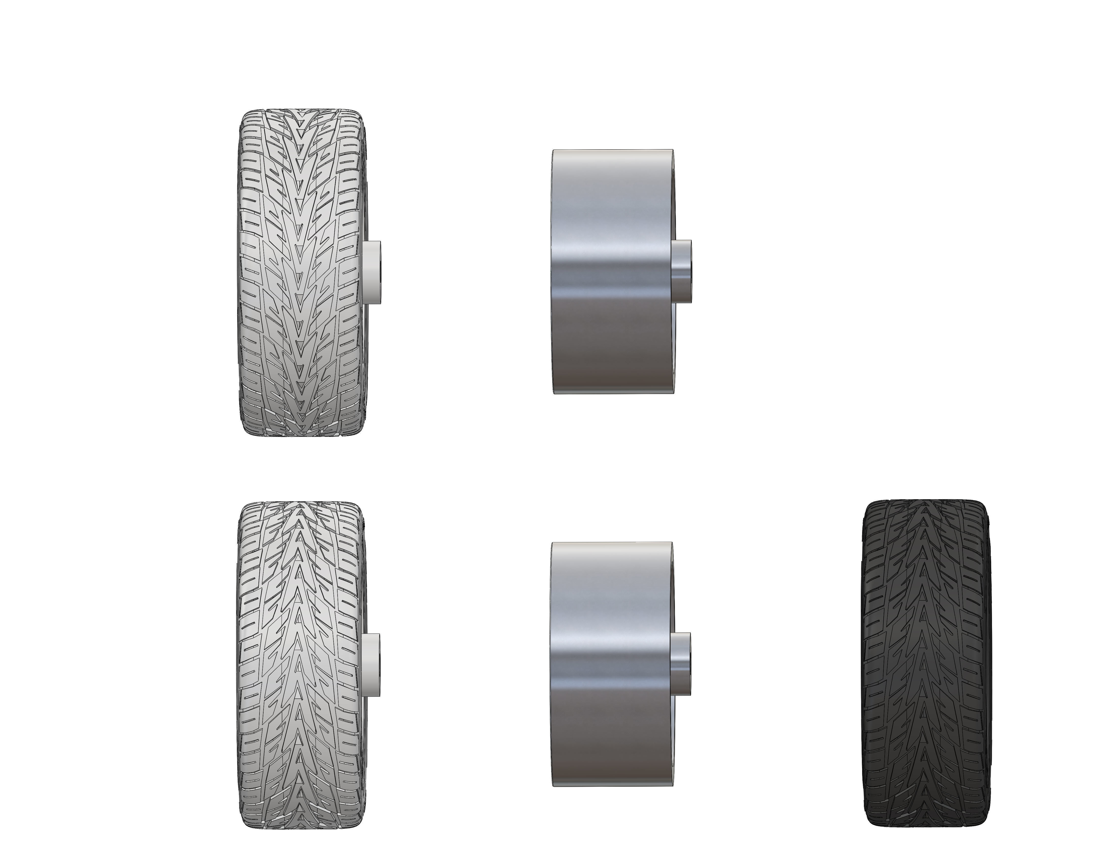 Wheels 20inch HRBB Deuce for your scale model 3D print model_11