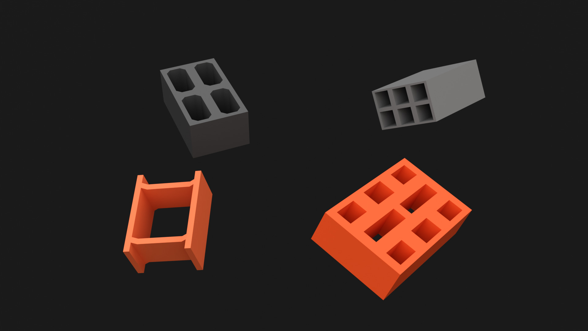 Low Poly Construction Props Low-poly 3D model_6