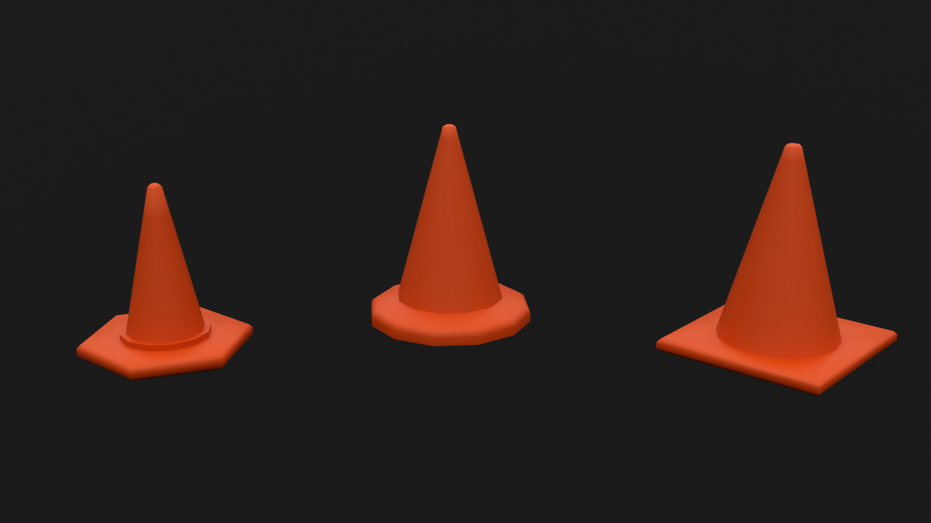 Low Poly Construction Props Low-poly 3D model_9