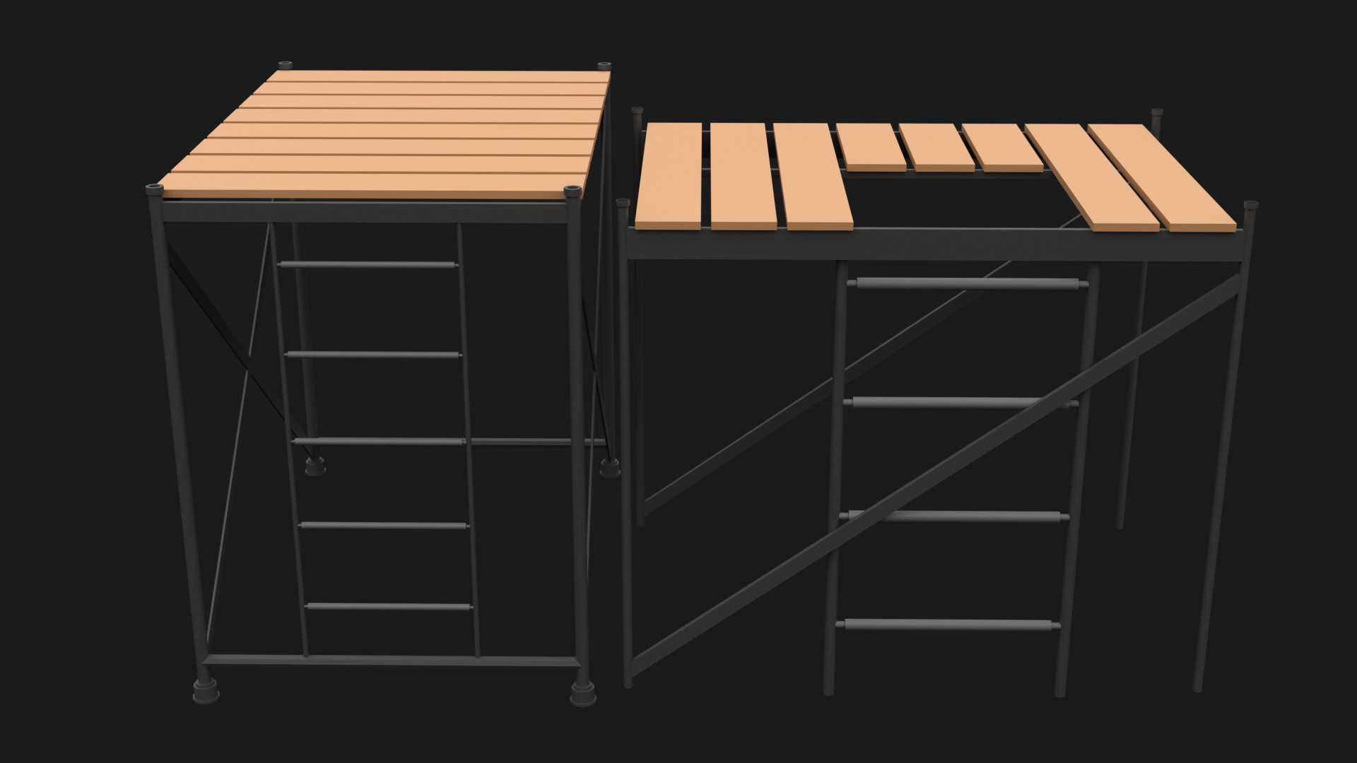 Low Poly Construction Props Low-poly 3D model_7