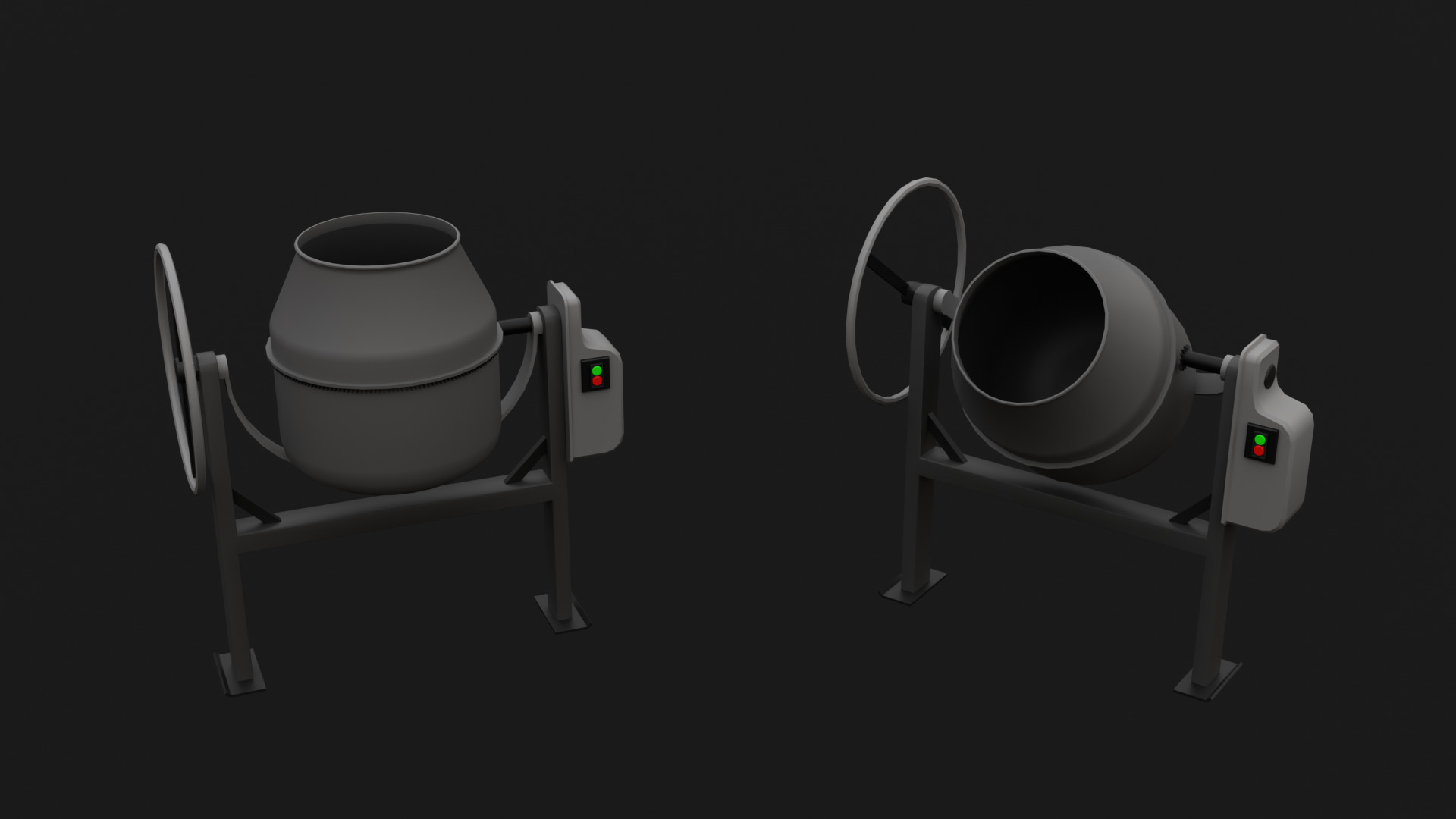 Low Poly Construction Props Low-poly 3D model_3