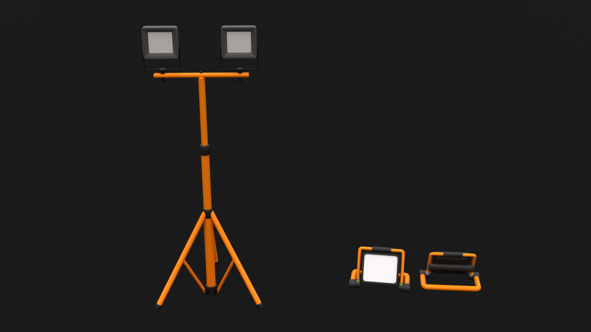 Low Poly Construction Props Low-poly 3D model_10