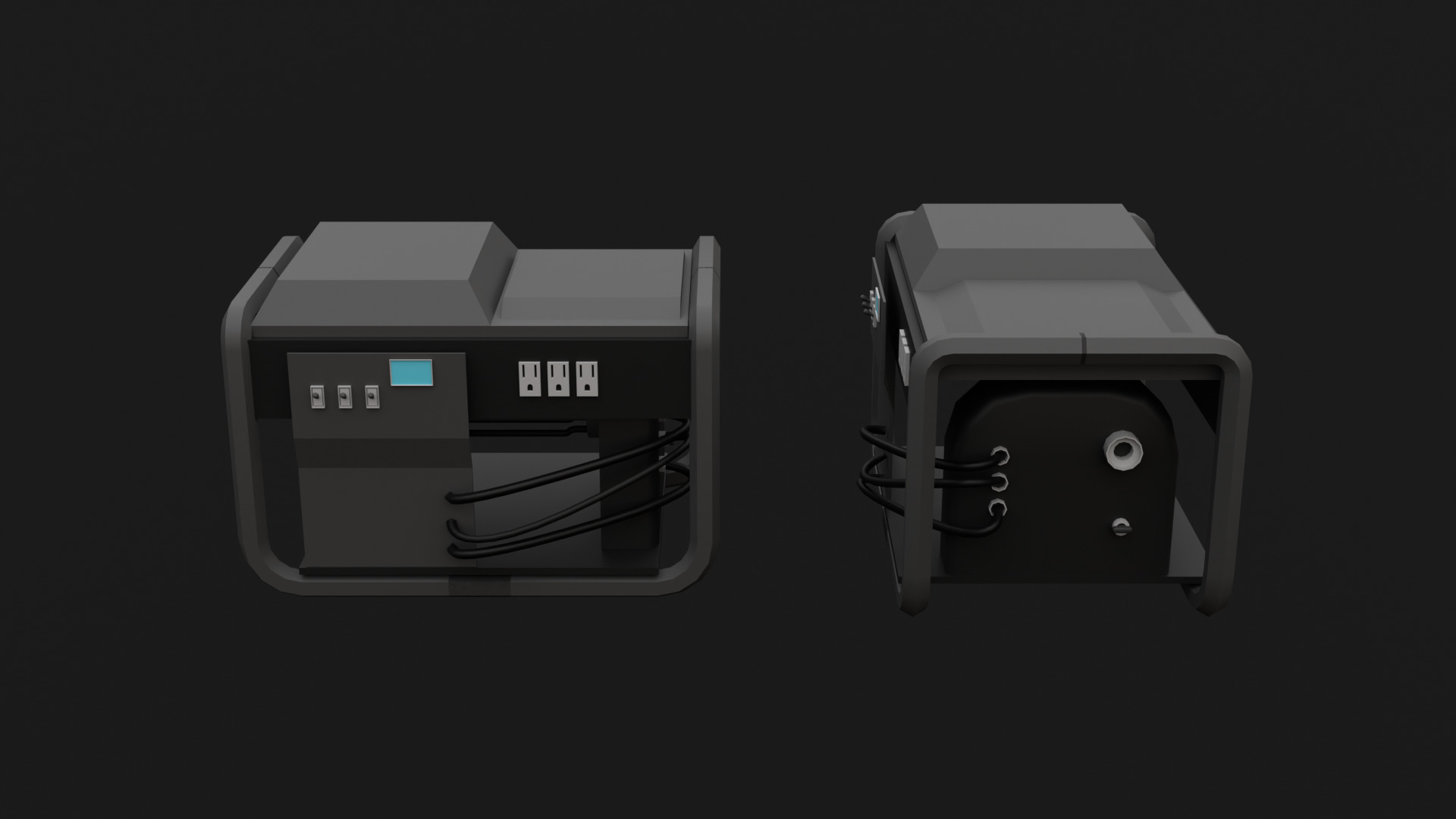 Low Poly Construction Props Low-poly 3D model_2