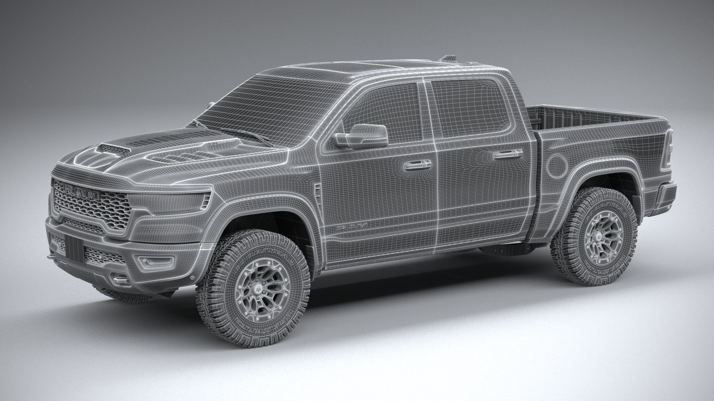 Ram 1500 RHO 2025 3D model_26