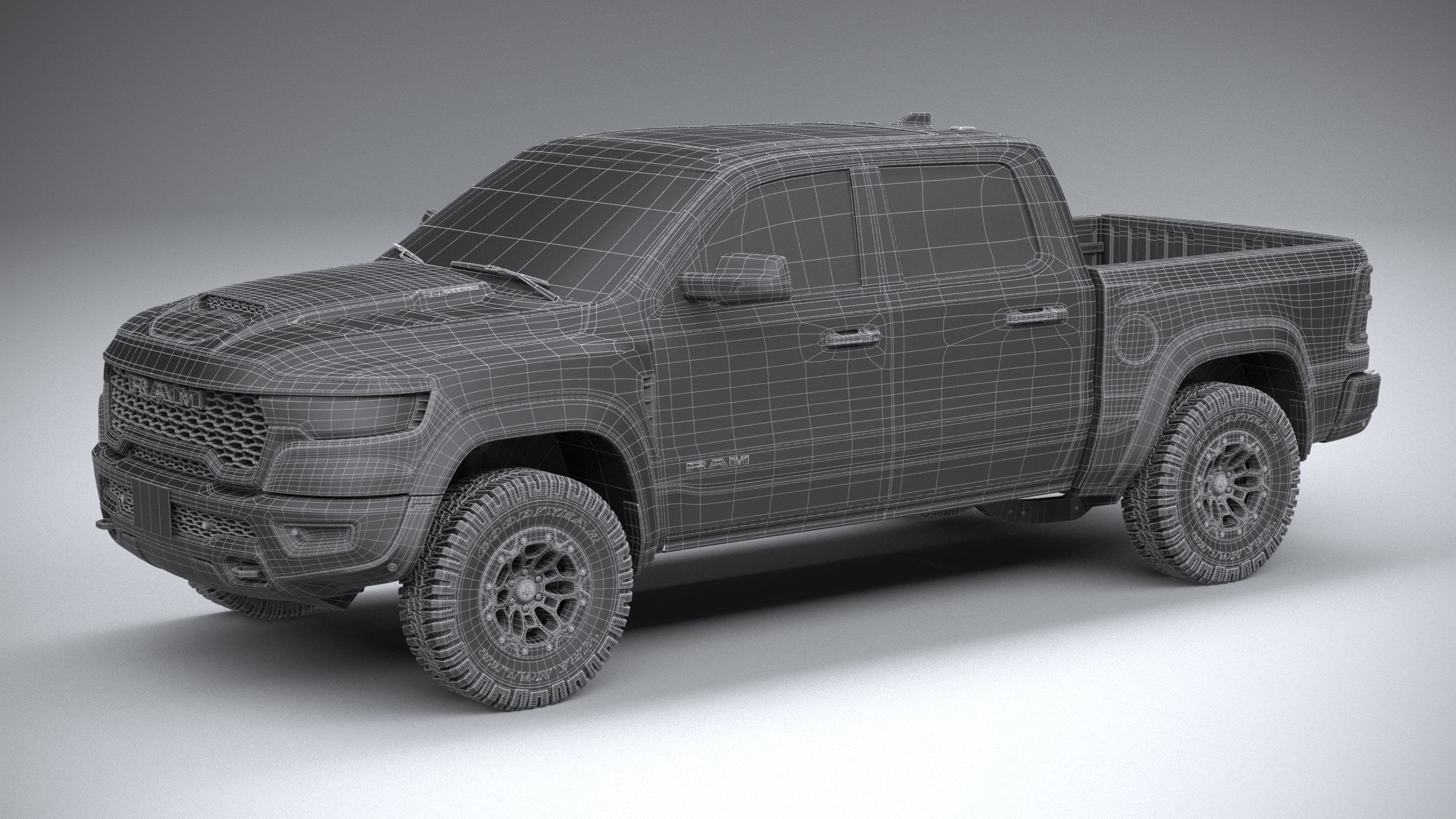 Ram 1500 RHO 2025 3D model_28