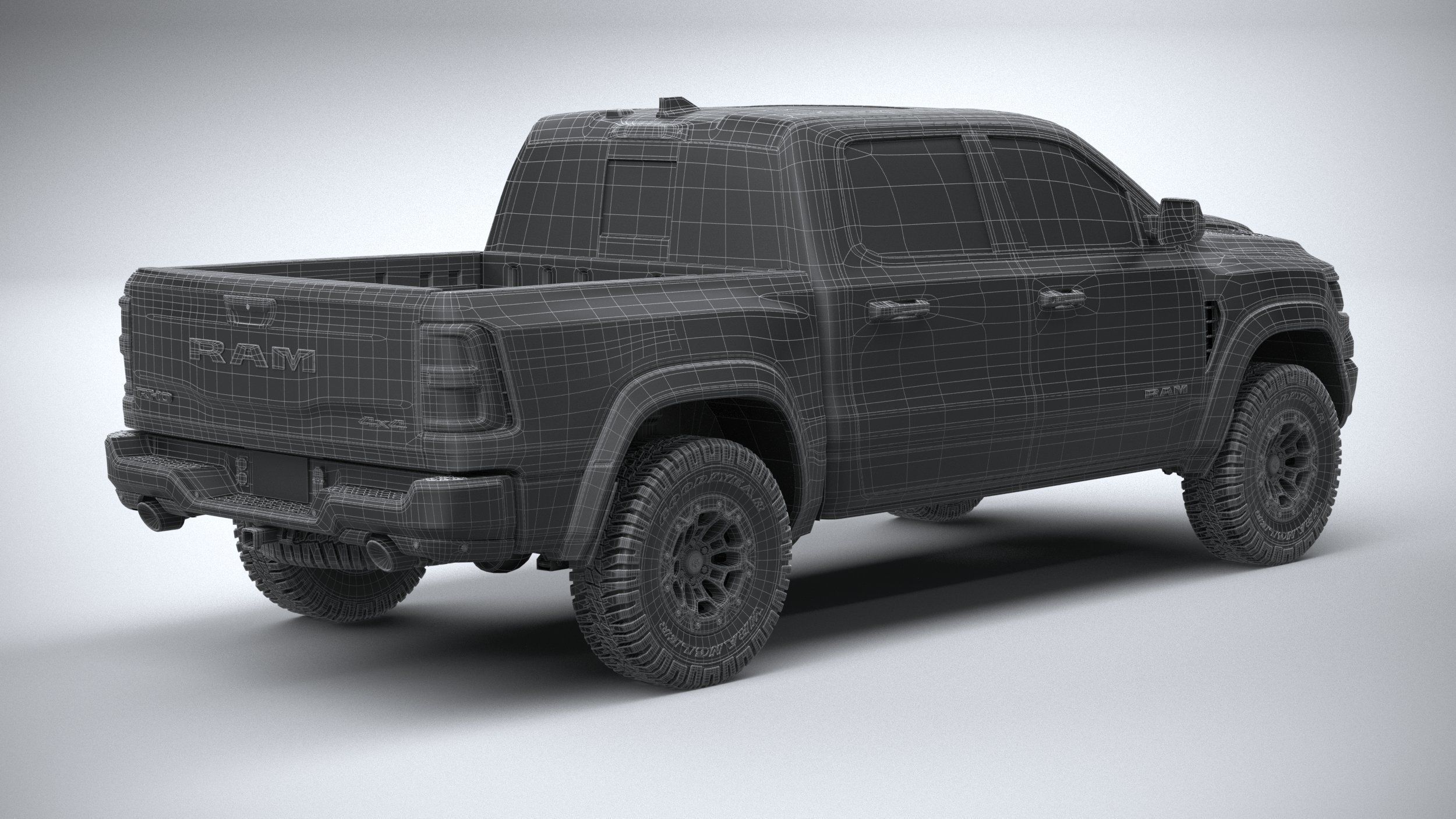 Ram 1500 RHO 2025 3D model_29