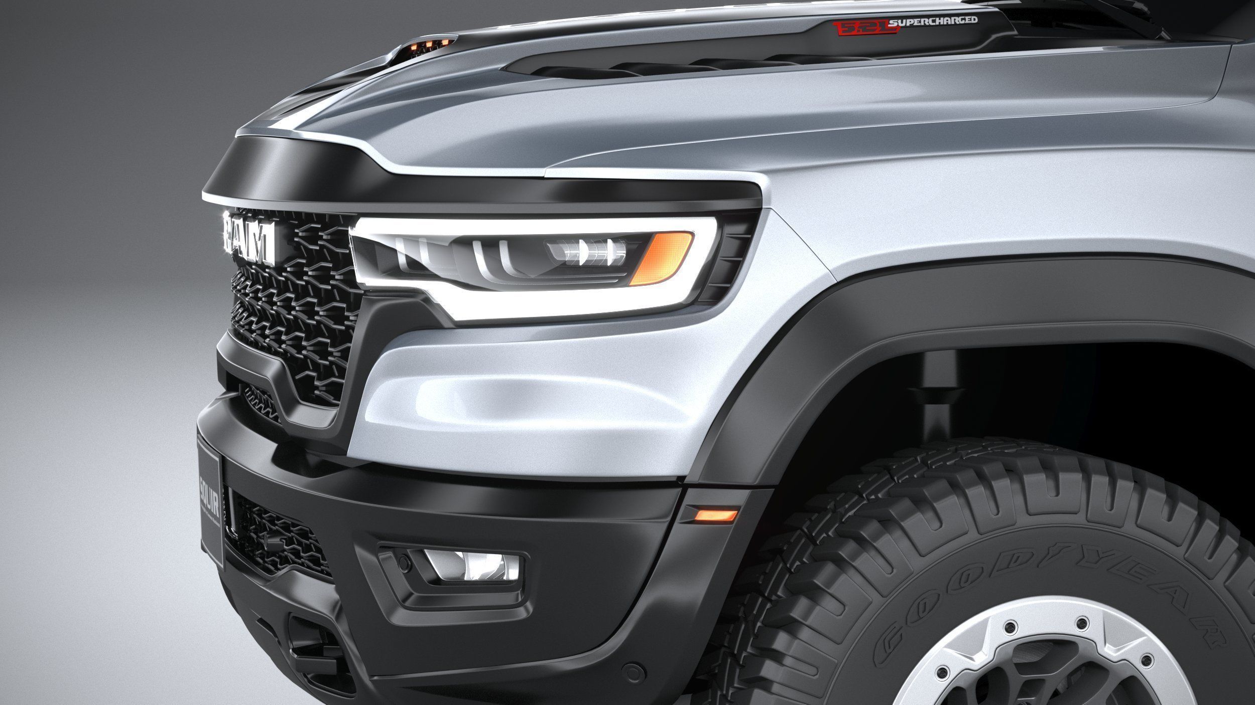 Ram 1500 RHO 2025 3D model_3