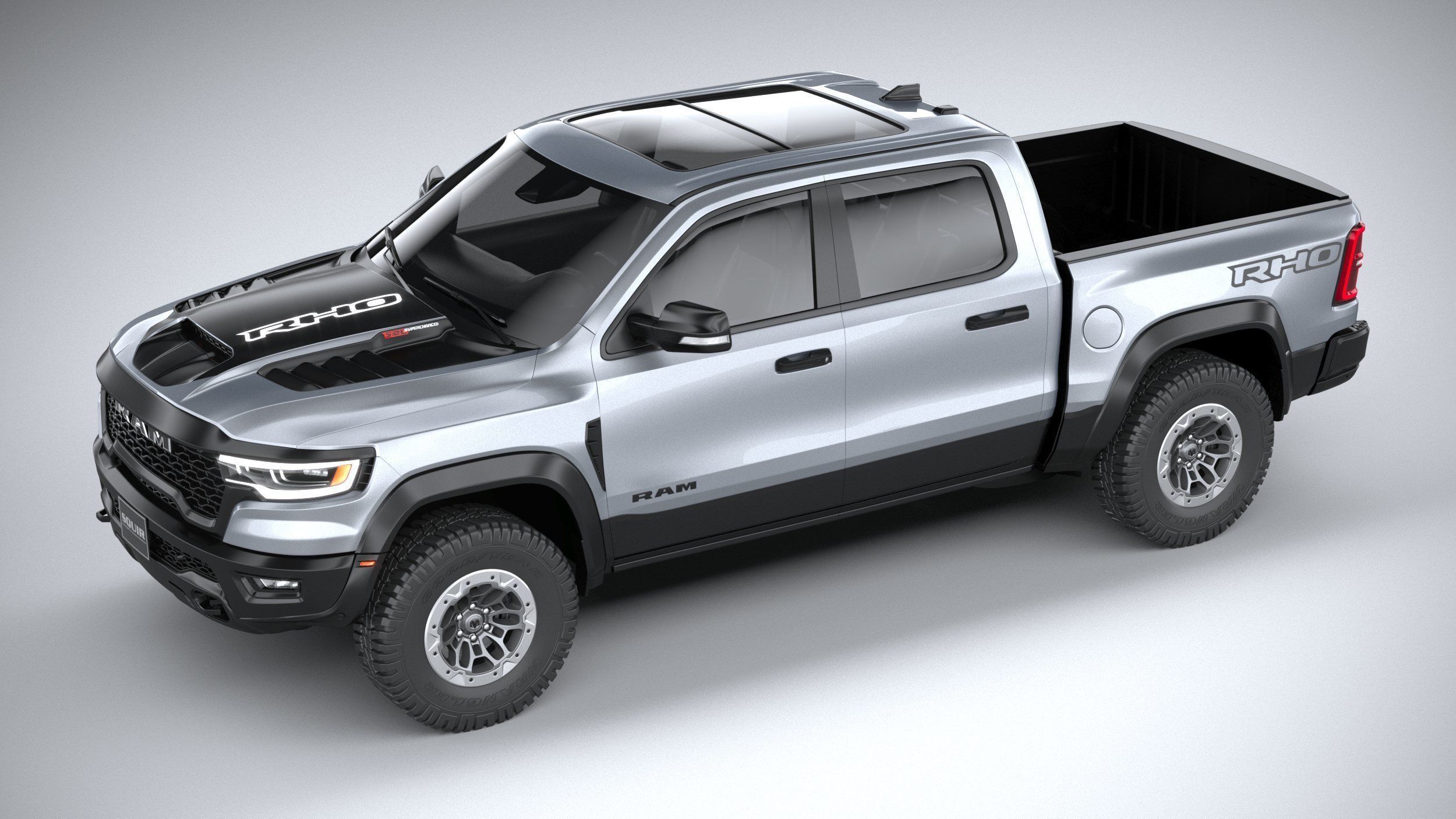 Ram 1500 RHO 2025 3D model_7