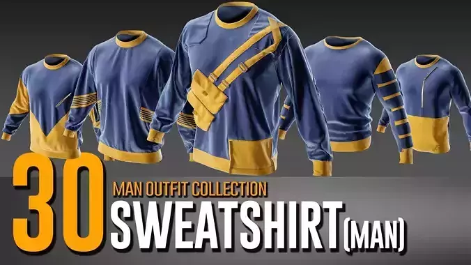 30 Man Sweatshirt Collection- VOL 08